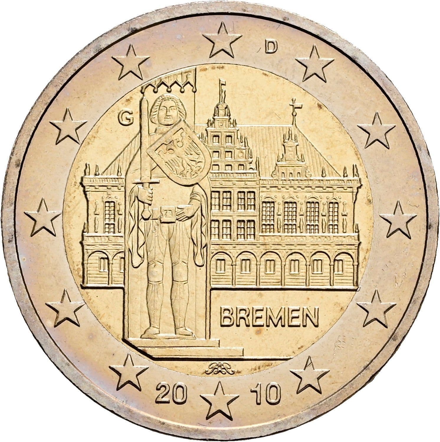 2 Euro 2010 – Rückseite