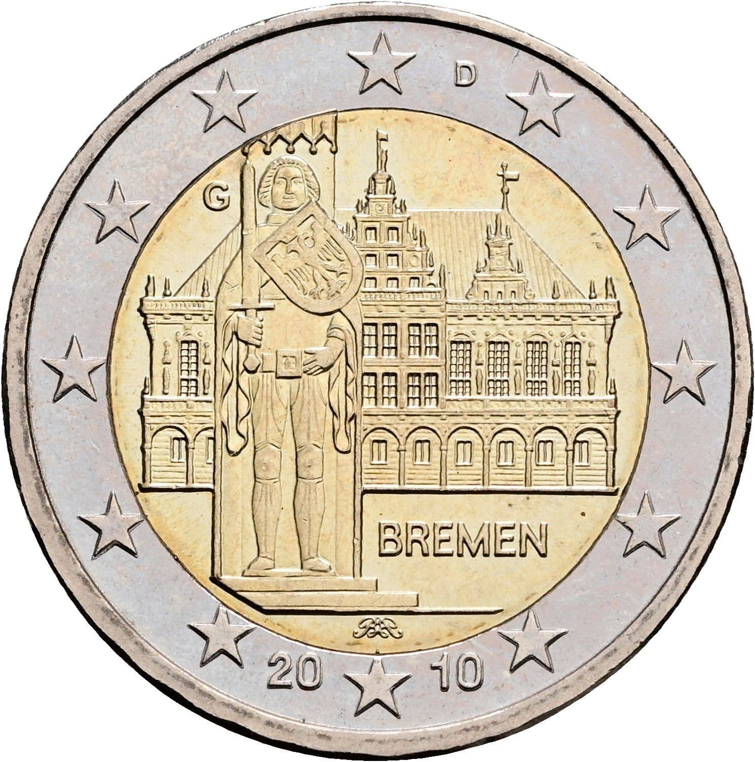 2 Euro 2010 – Rückseite