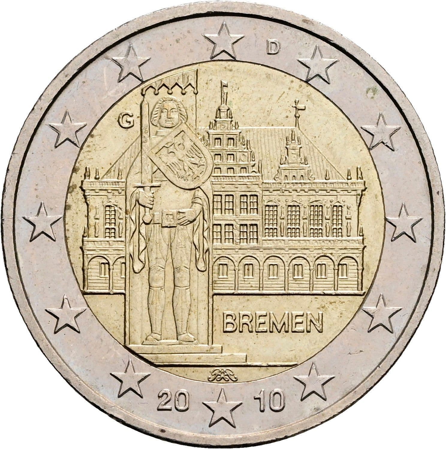 2 Euro 2010 – Rückseite