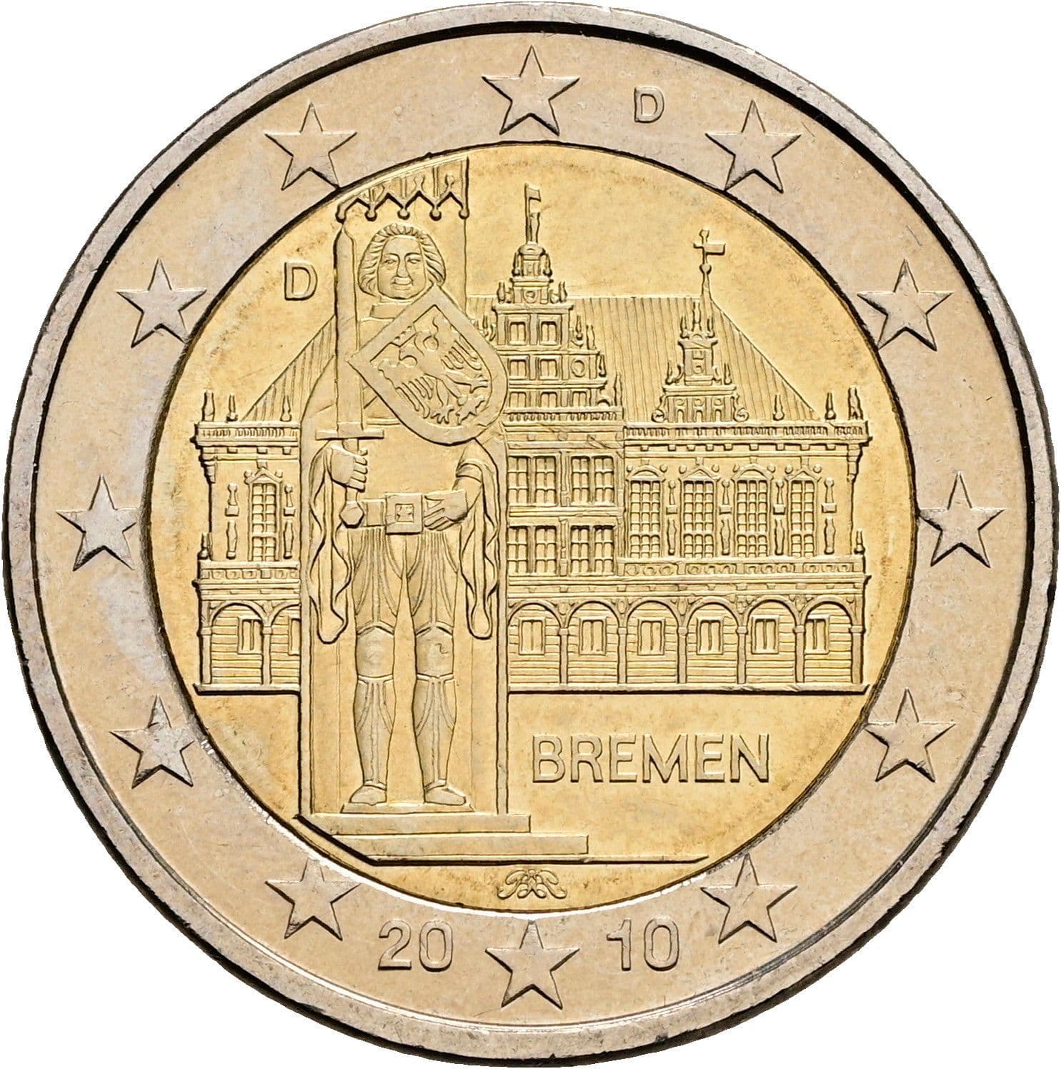 2 Euro 2010 – Rückseite