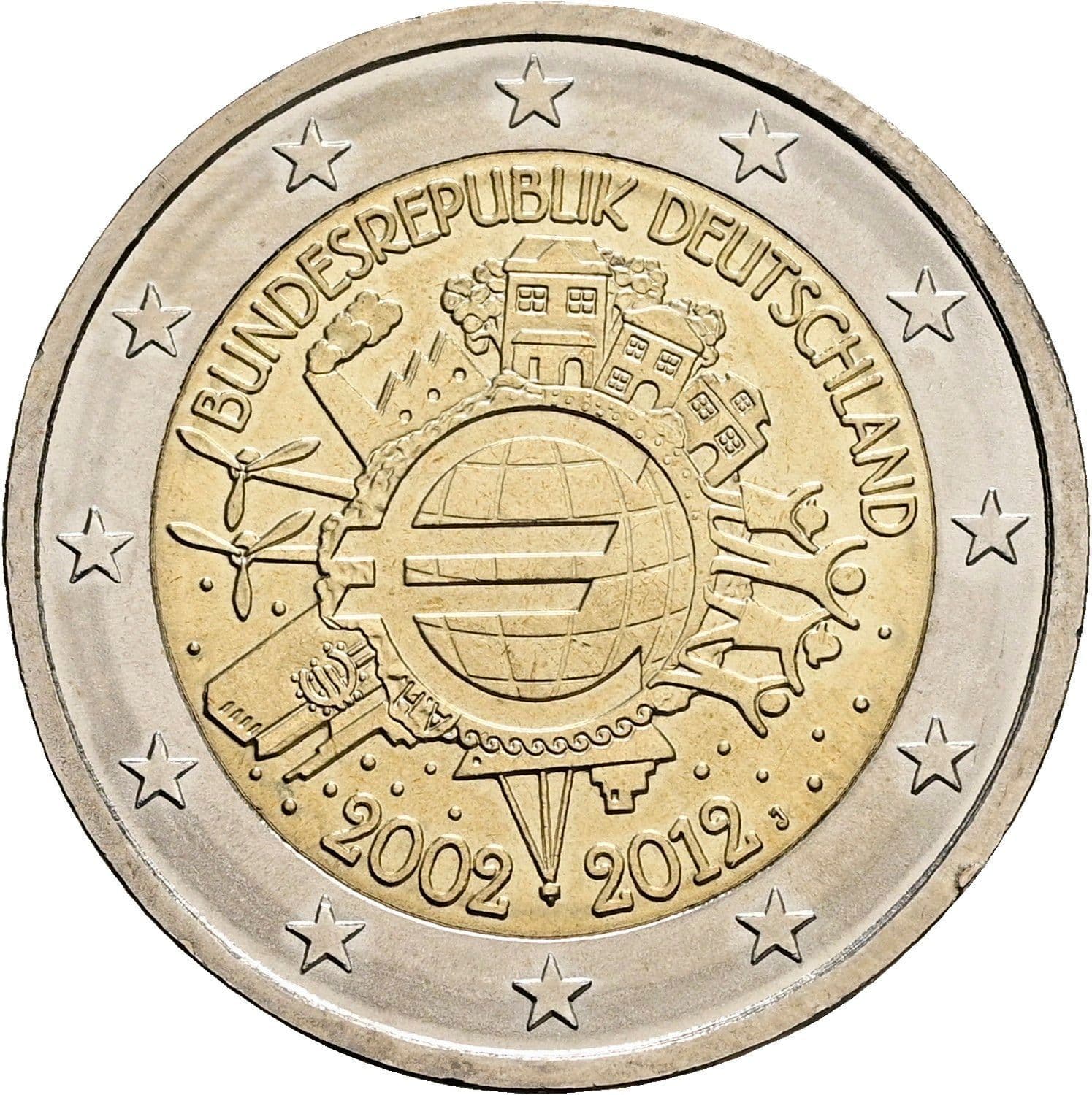 2 Euro 2012 – Rückseite