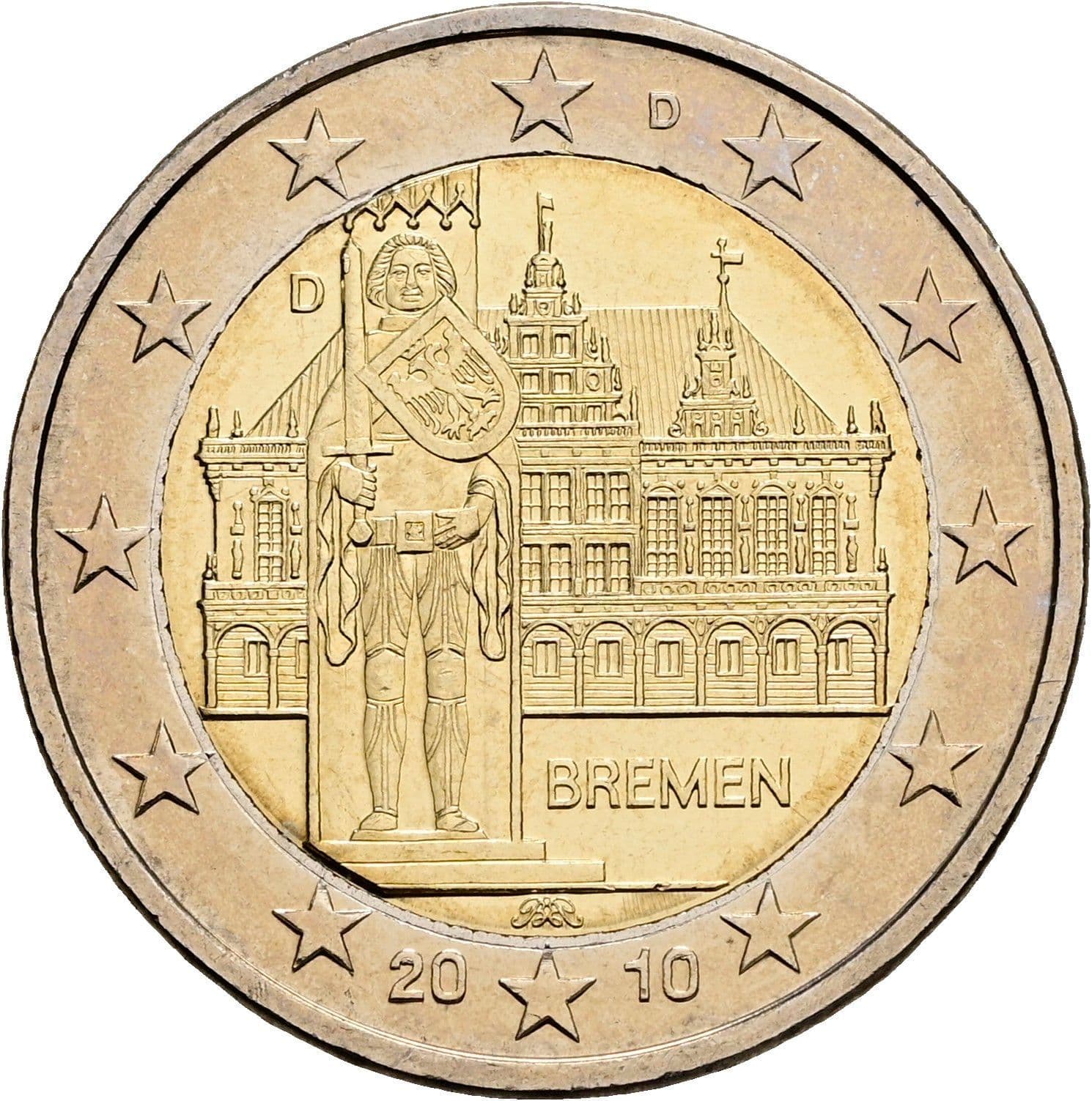 2 Euro 2010 – Rückseite