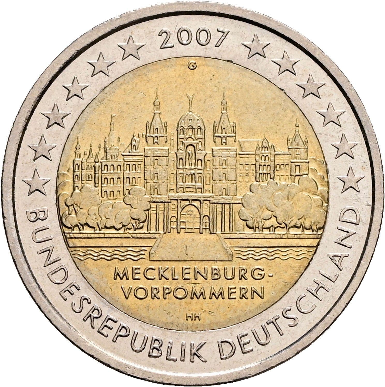 2 Euro 2007 – Rückseite