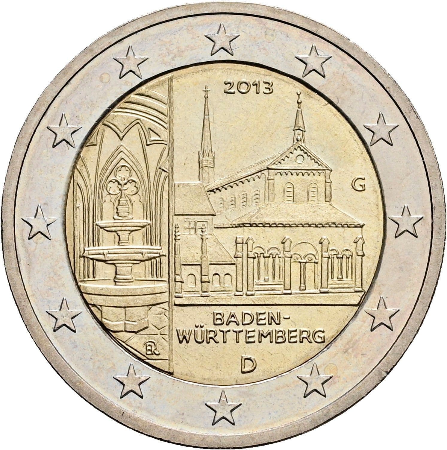 2 Euro 2013 – Rückseite