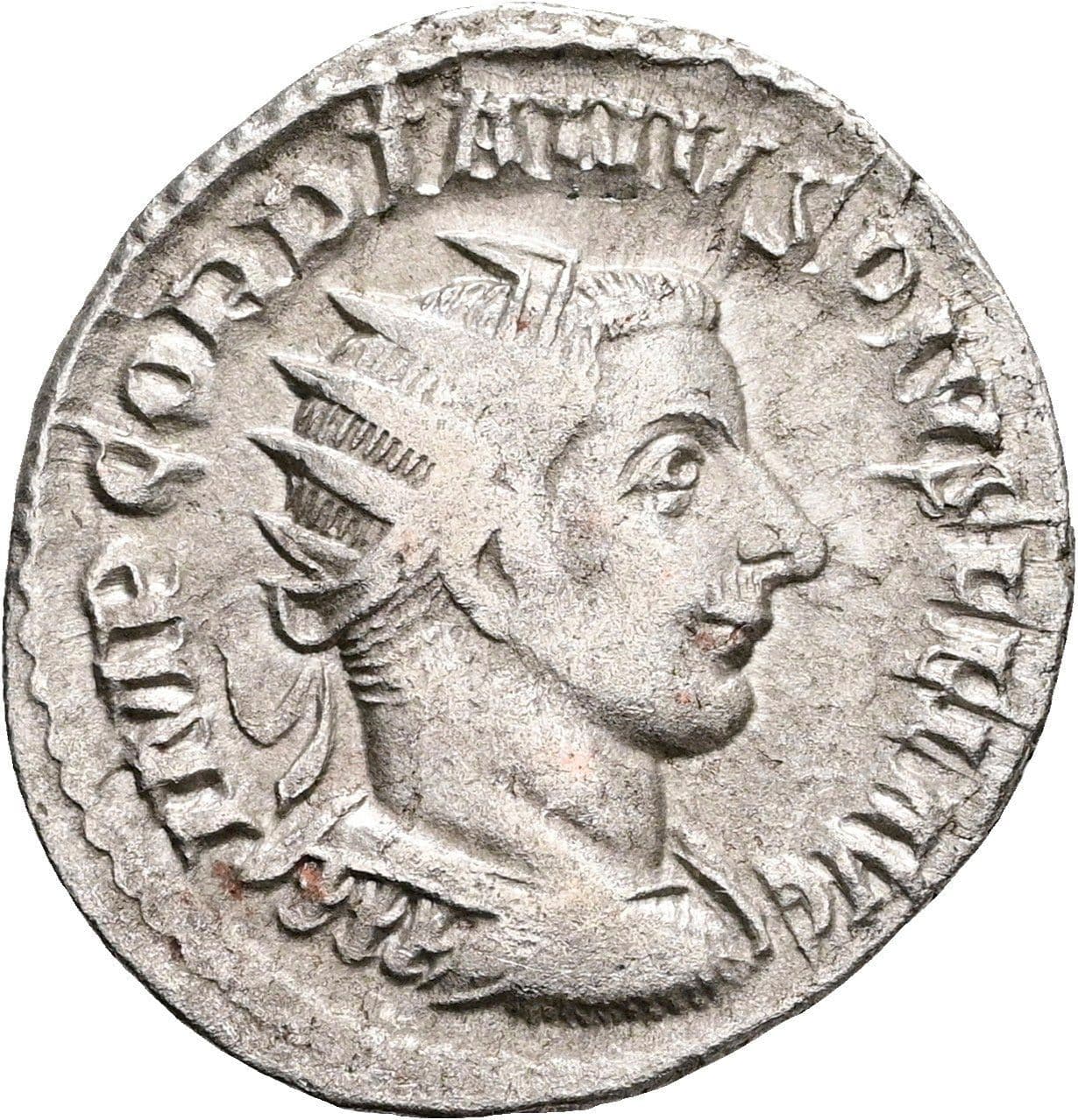 Antoninian Gordianus III. Pius 238-244 AC ohne Jahr – Vorderseite