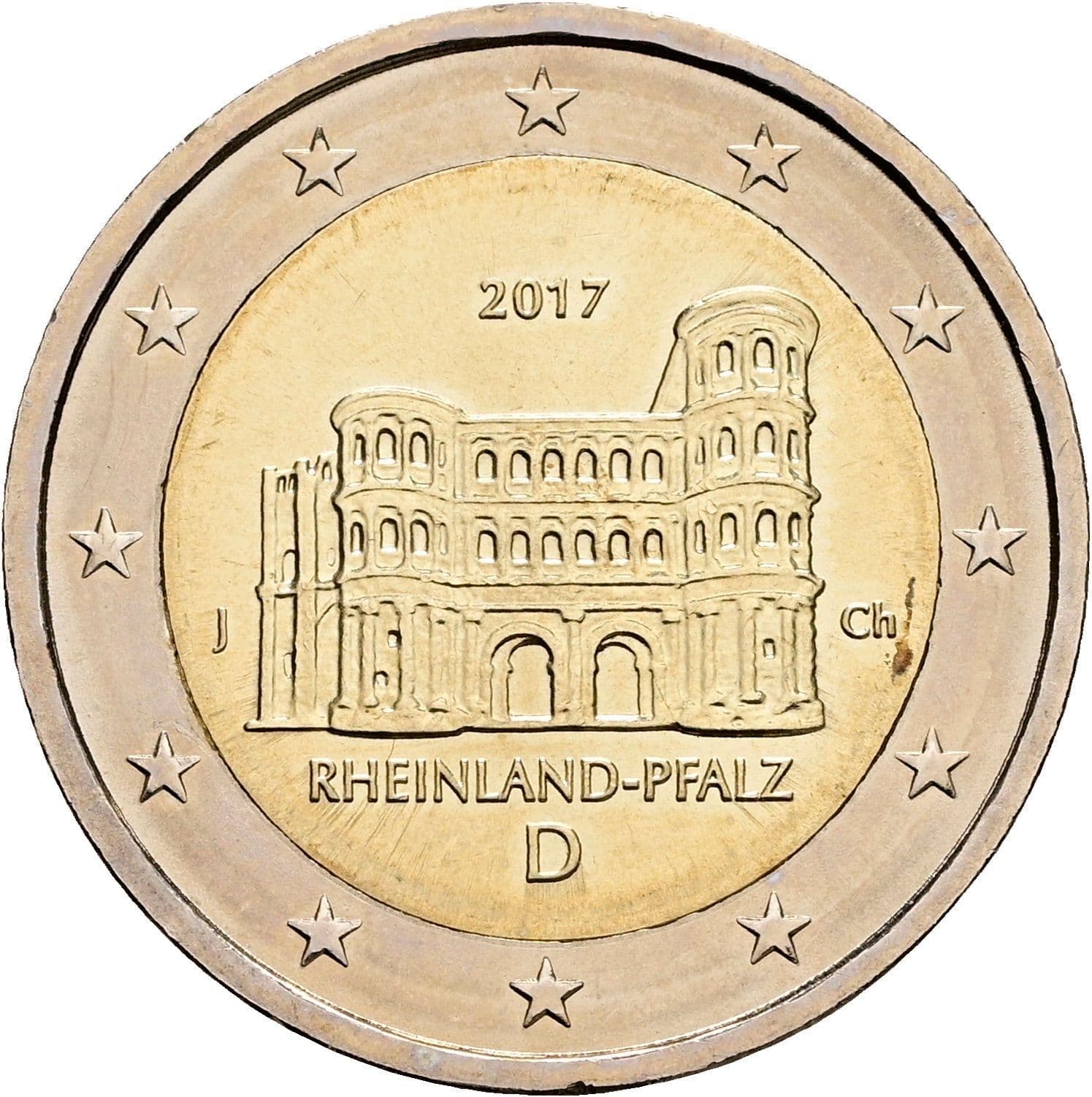 2 Euro 2017 J – Rückseite