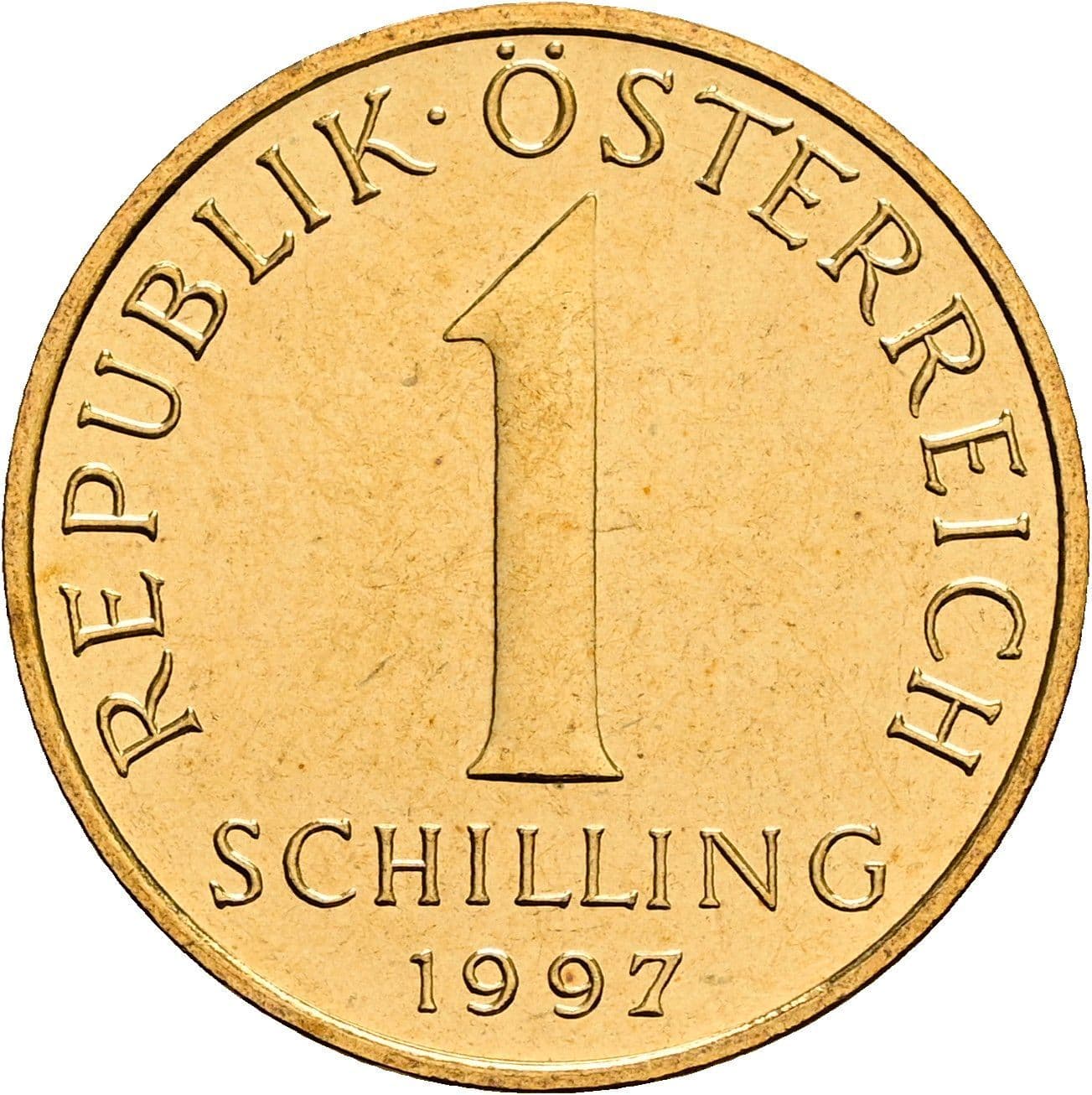 1 Schilling 1997 – Vorderseite