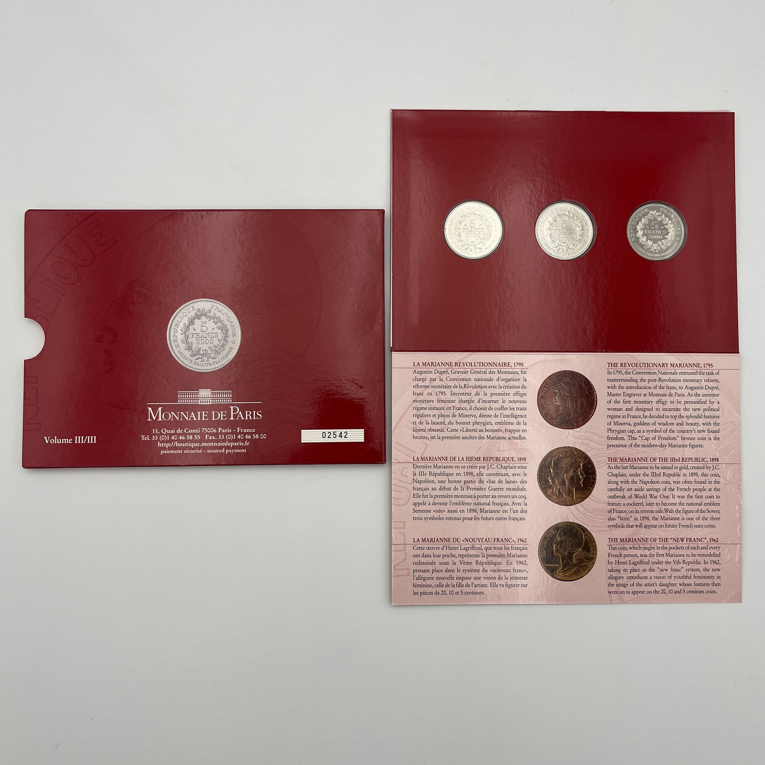 Blister mit 3x 5 Francs