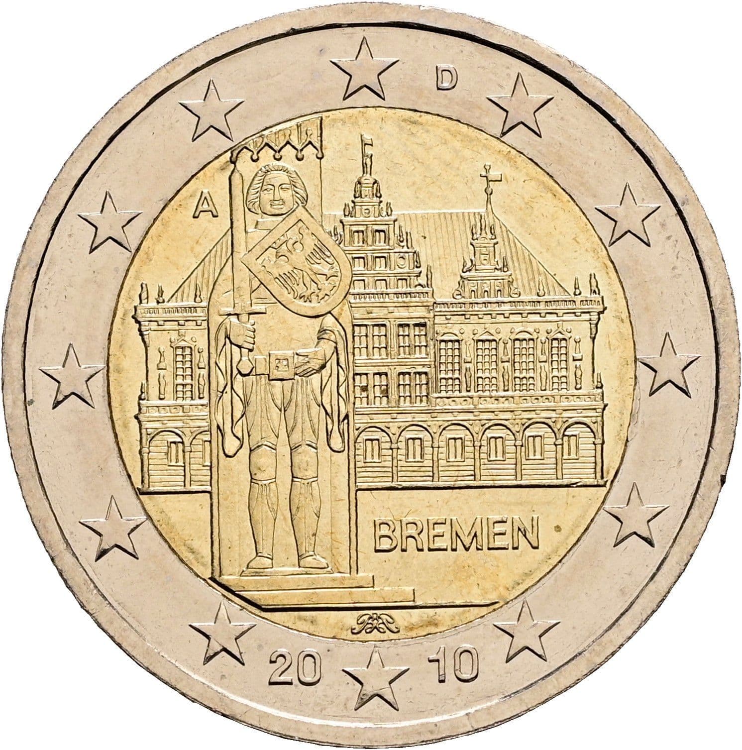 2 Euro 2010 A – Rückseite