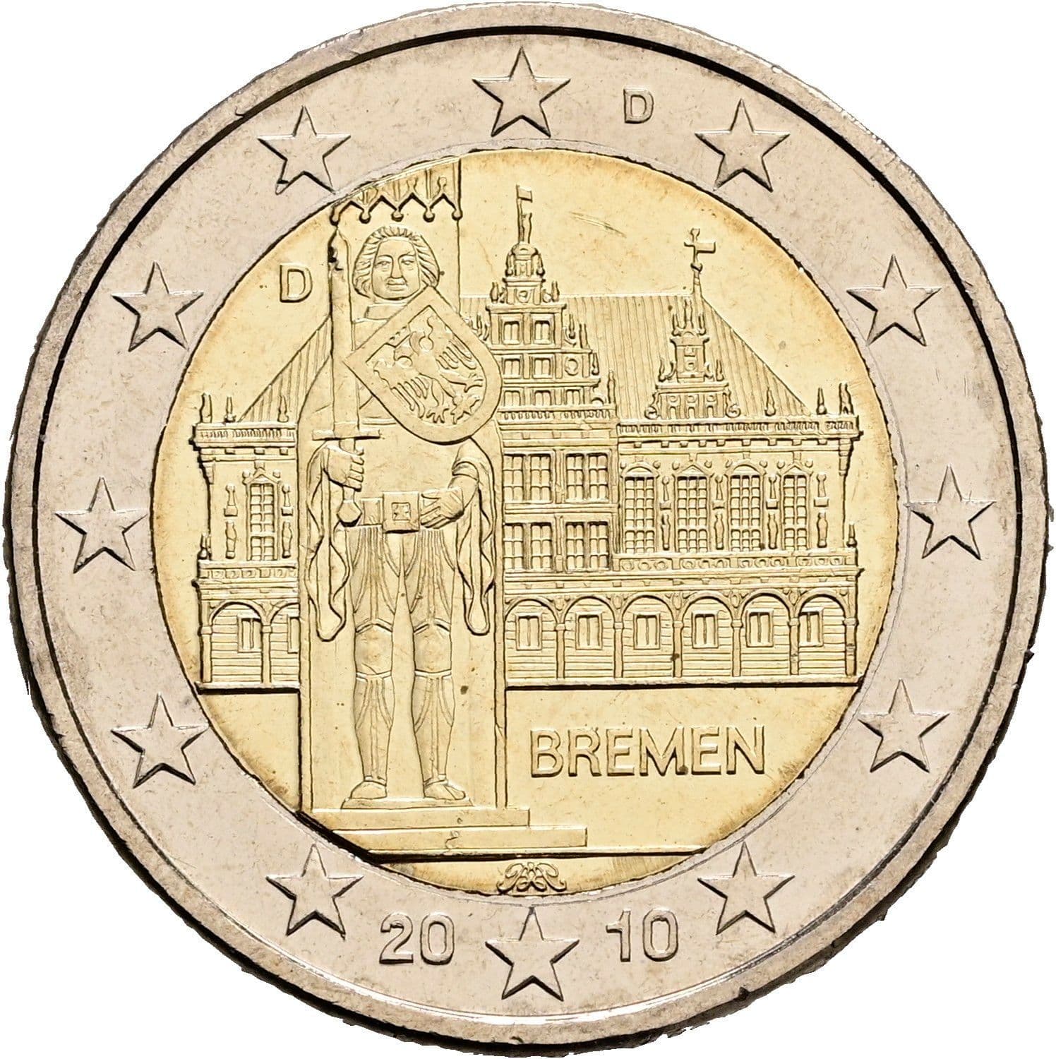 2 Euro 2010 D – Rückseite