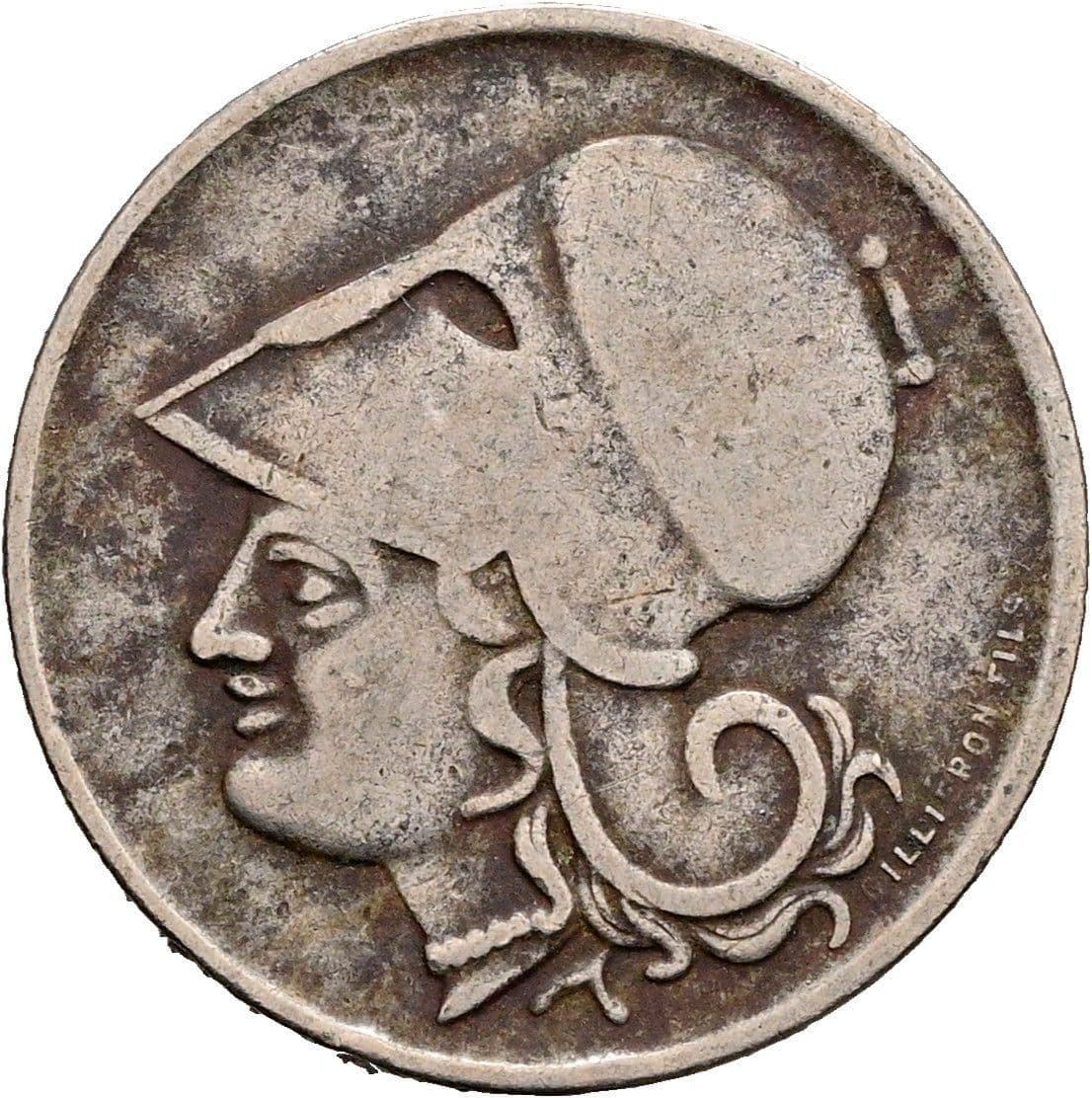 50 Lepta 1926 – Vorderseite