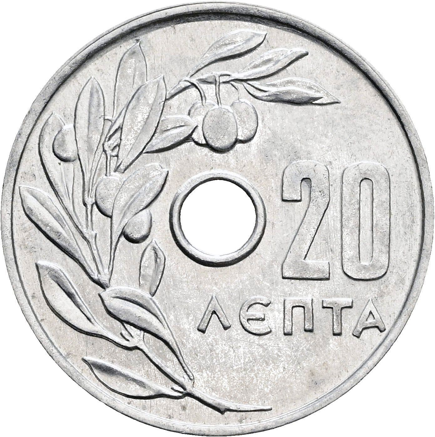 20 Lepta 1969 – Vorderseite