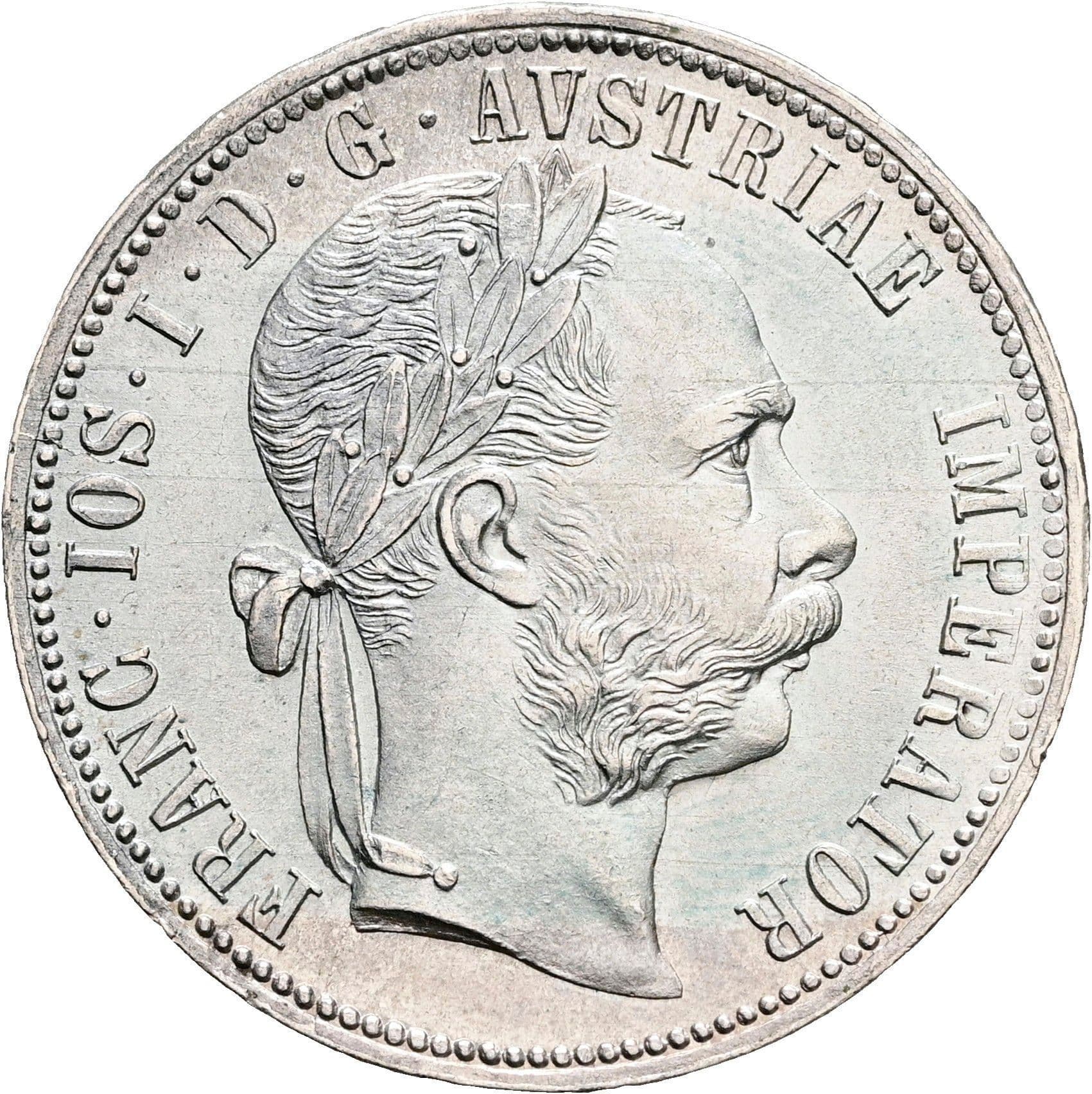 1 Gulden Franz Joseph I. 1848-1916 1879 – Vorderseite