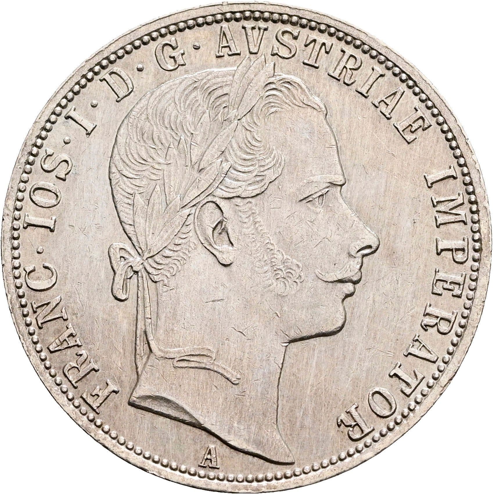 Gulden Franz Joseph I. 1848-1916 1861 A – Vorderseite