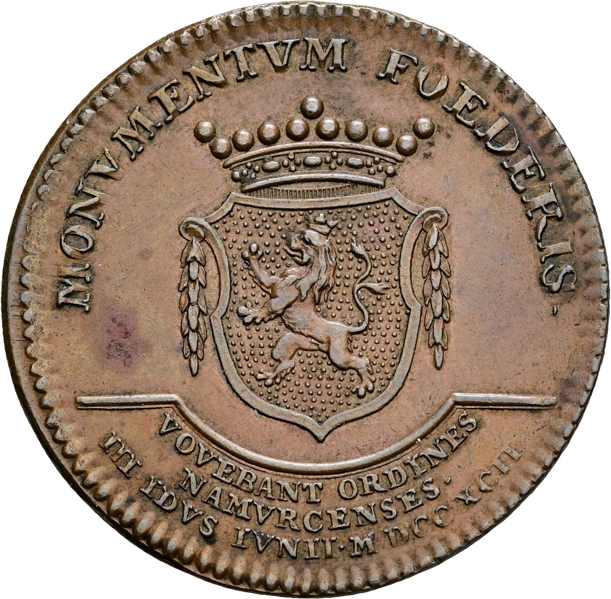 Jeton auf die Huldigung in Namur