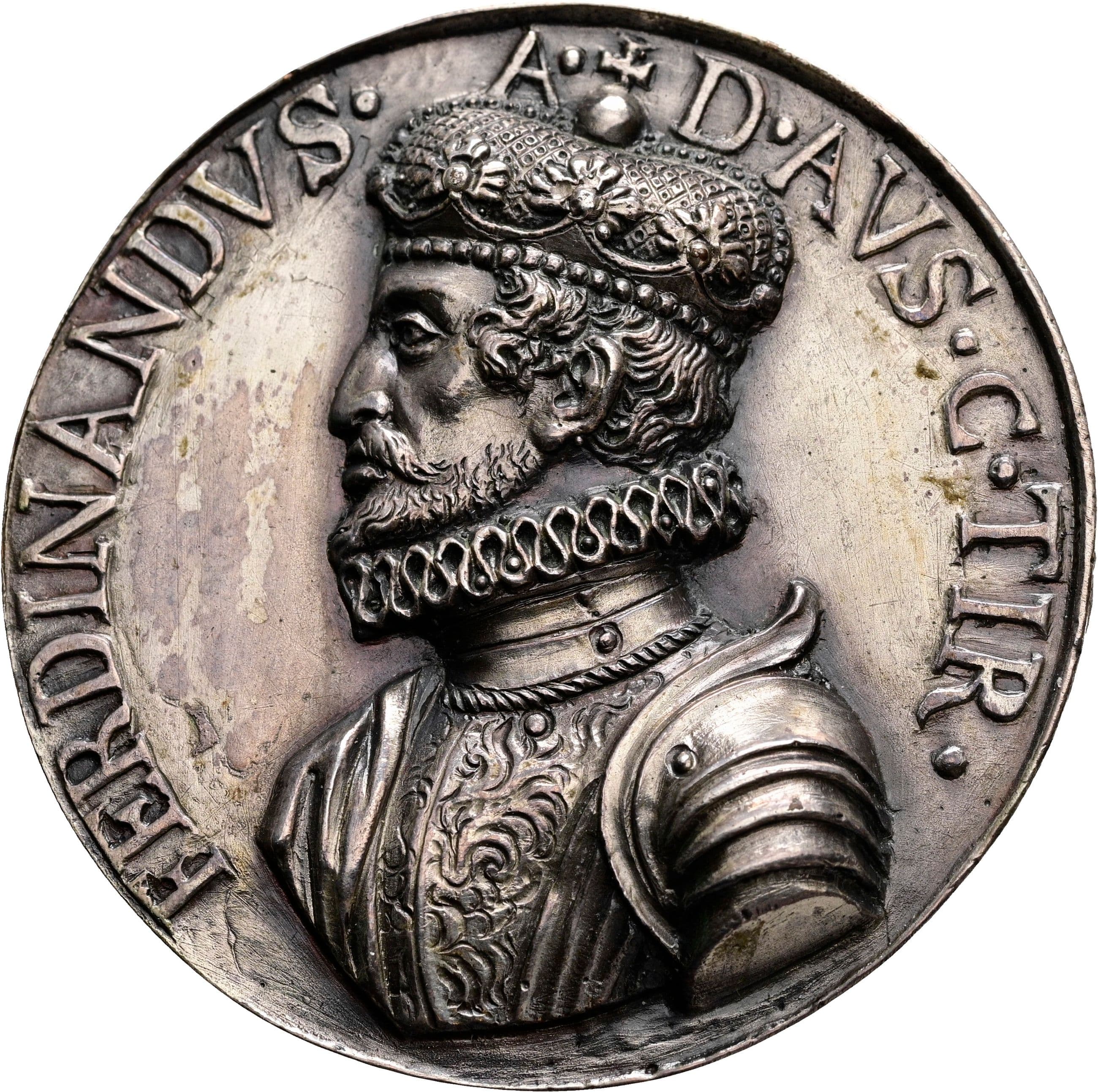 versilberte AE Hohlgussmedaille