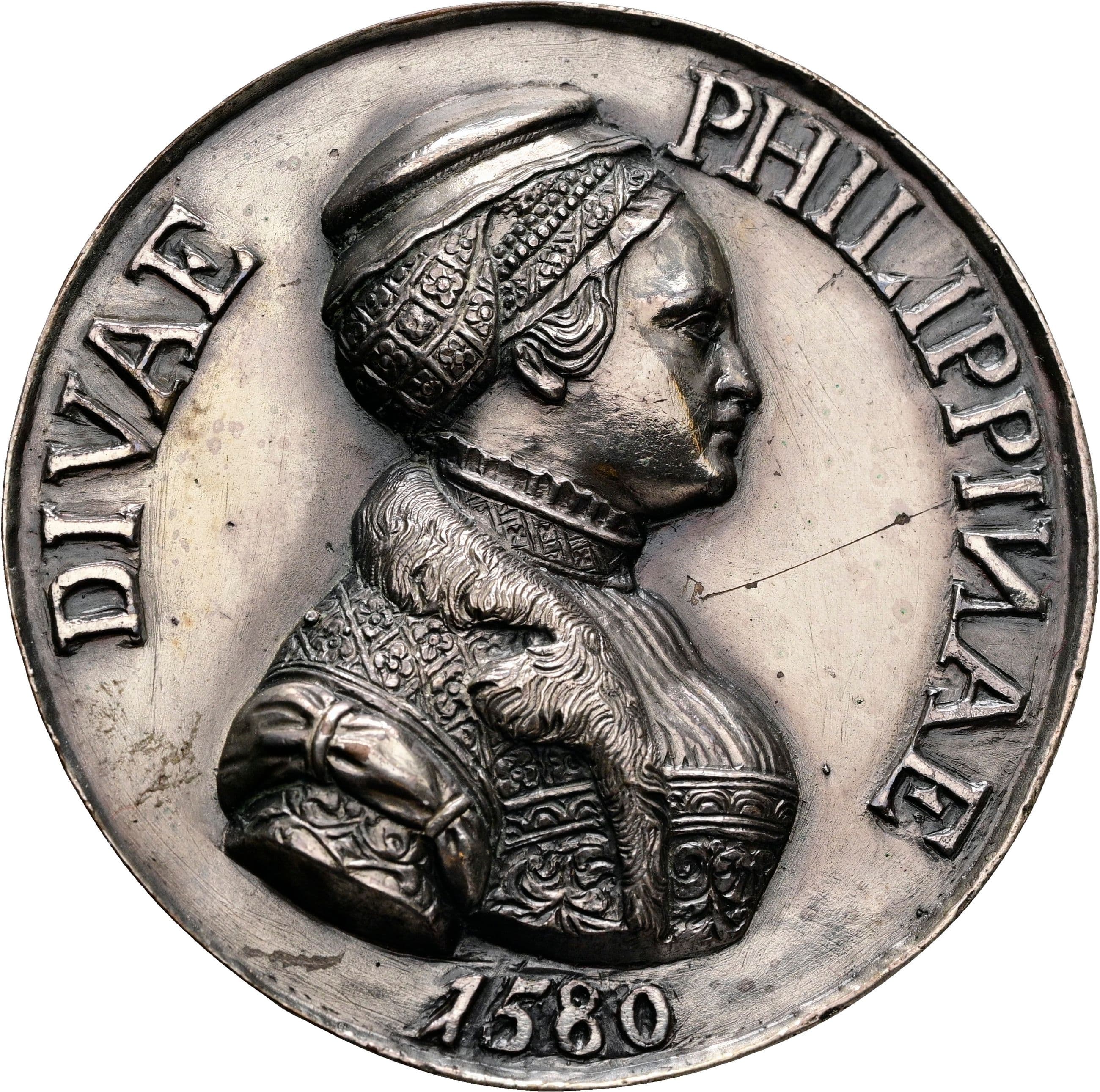 versilberte AE Hohlgussmedaille