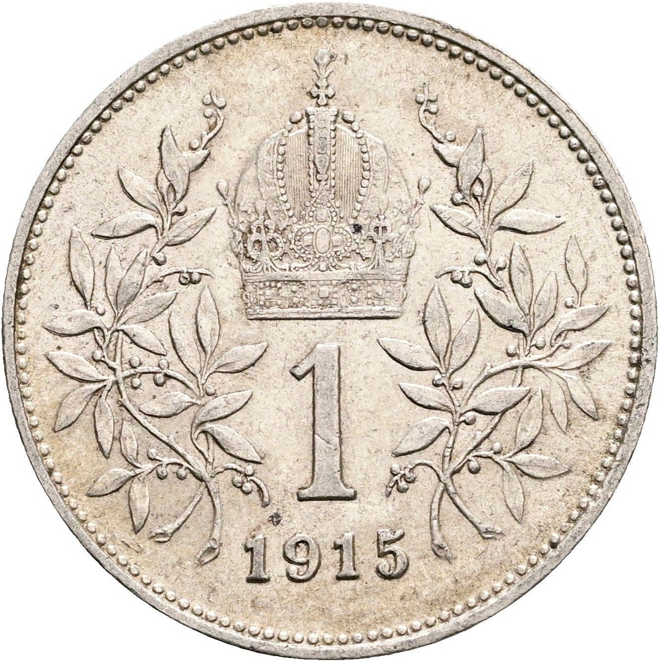 1 Krone Franz Joseph I. 1848-1916 1915 – Rückseite