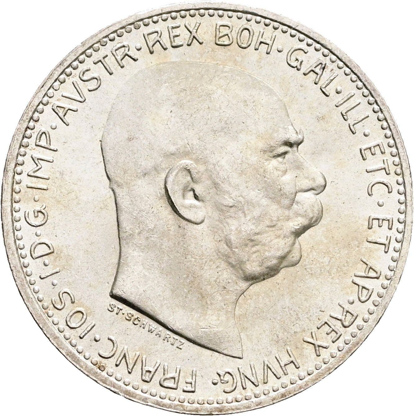 1 Krone Franz Joseph I. 1848-1916 1914 – Vorderseite