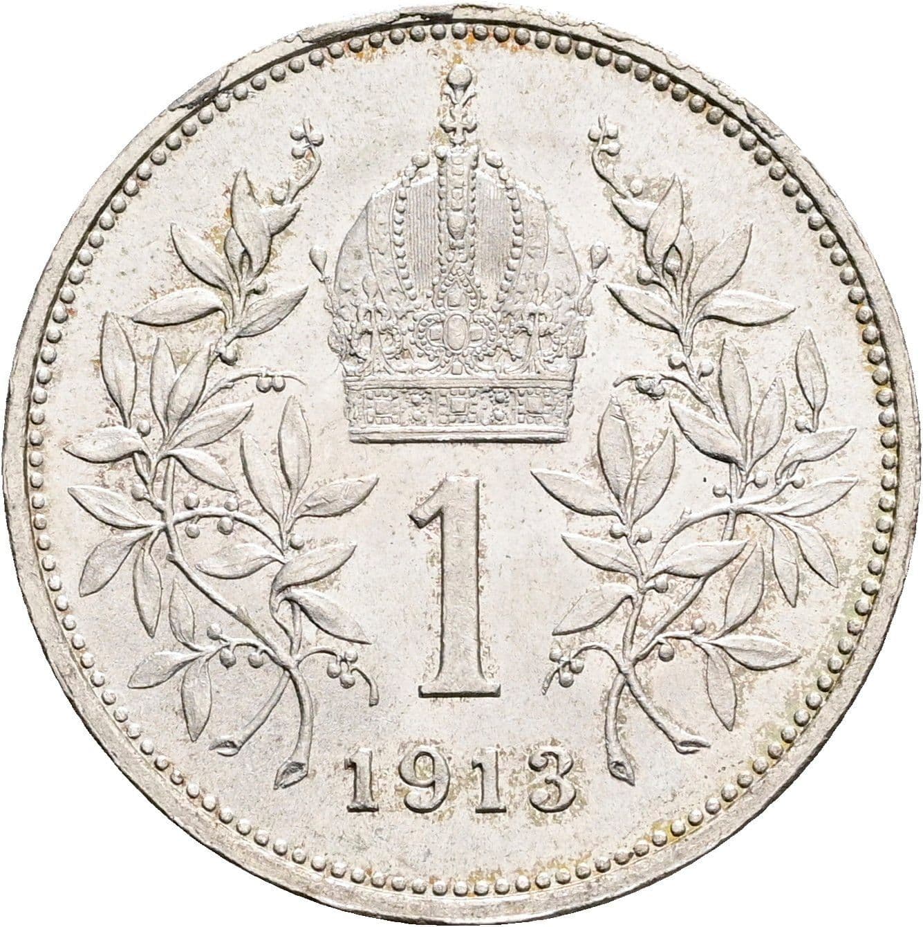 1 Krone Franz Joseph I. 1848-1916 1913 – Rückseite