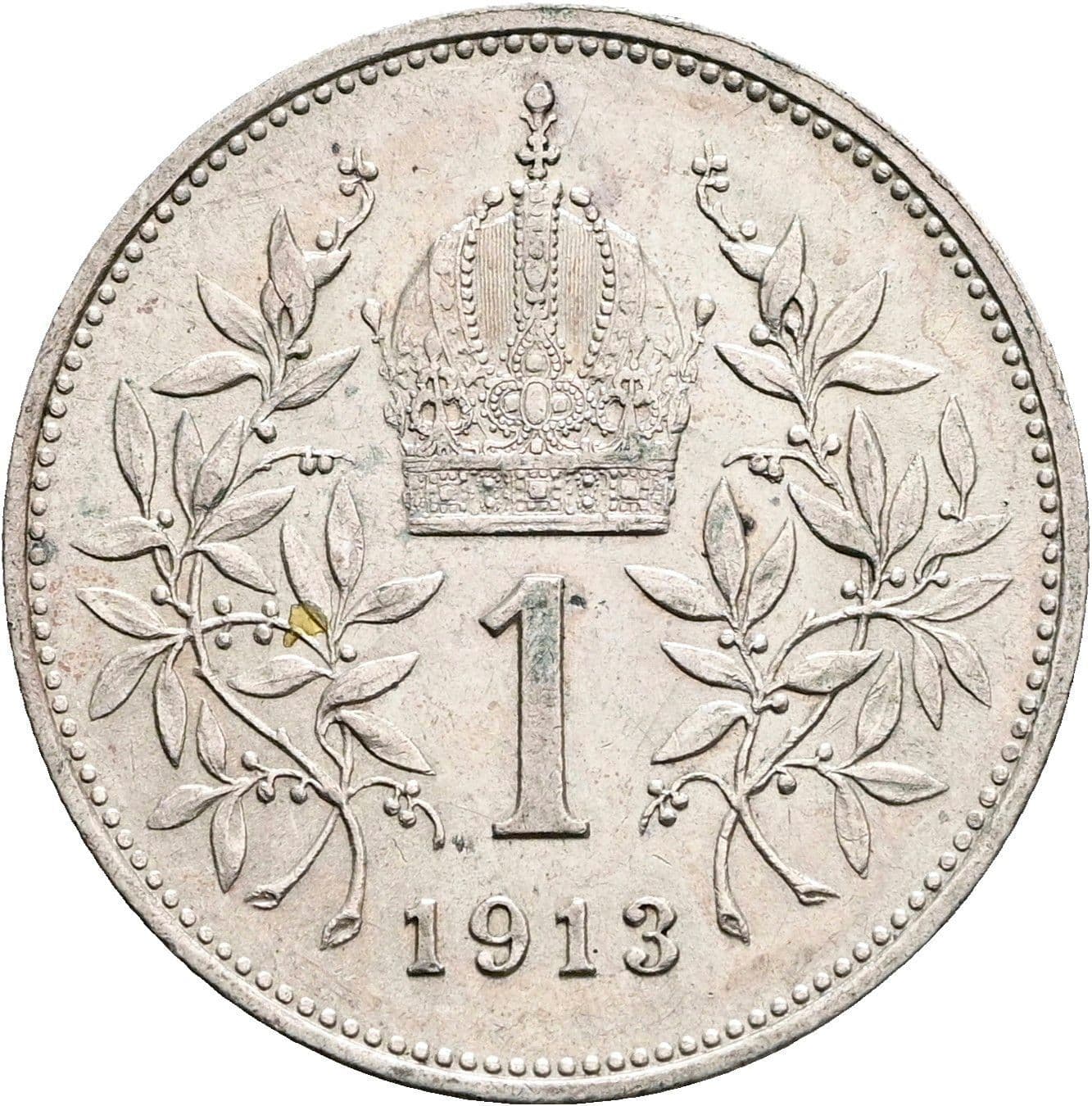 1 Krone Franz Joseph I. 1848-1916 1913 – Rückseite