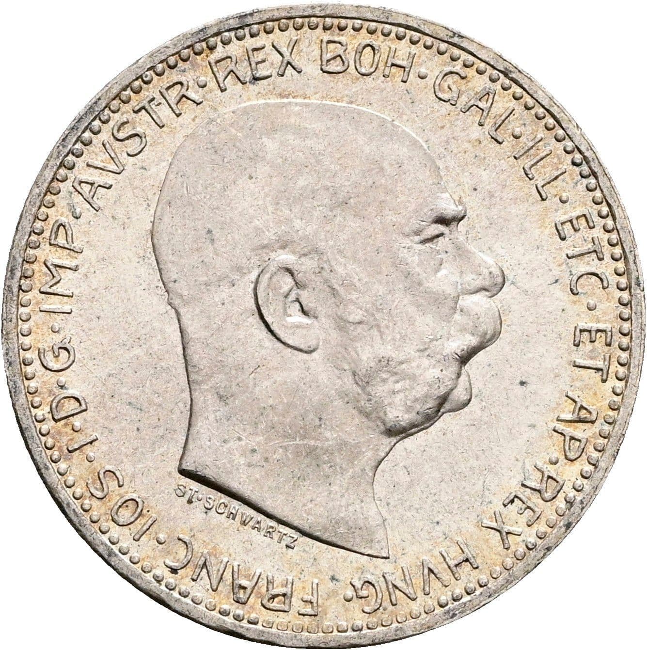 1 Krone Franz Joseph I. 1848-1916 1916 – Vorderseite