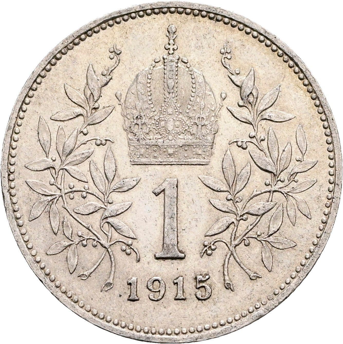1 Krone Franz Joseph I. 1848-1916 1915 – Rückseite