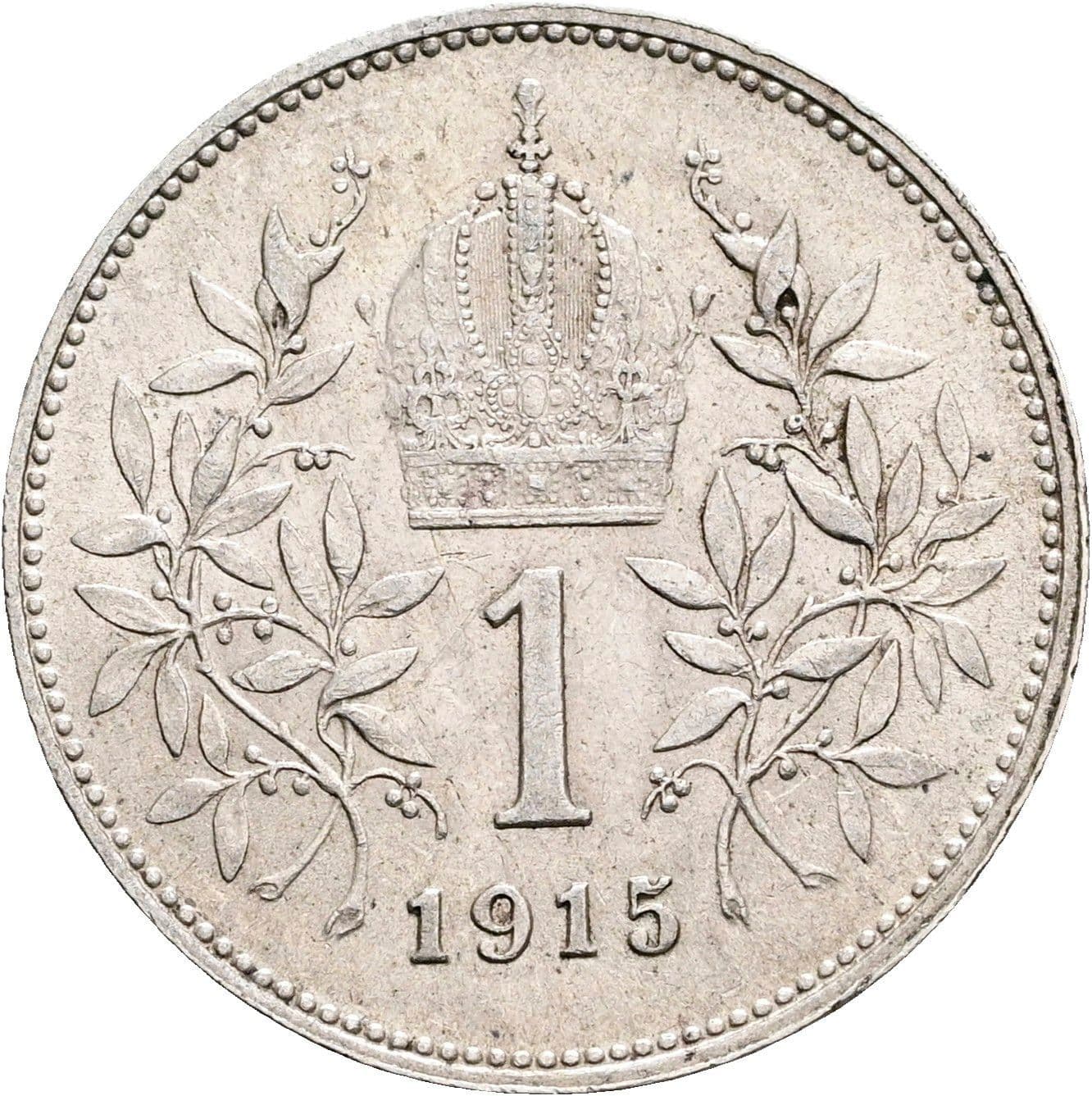 1 Krone Franz Joseph I. 1848-1916 1915 – Rückseite
