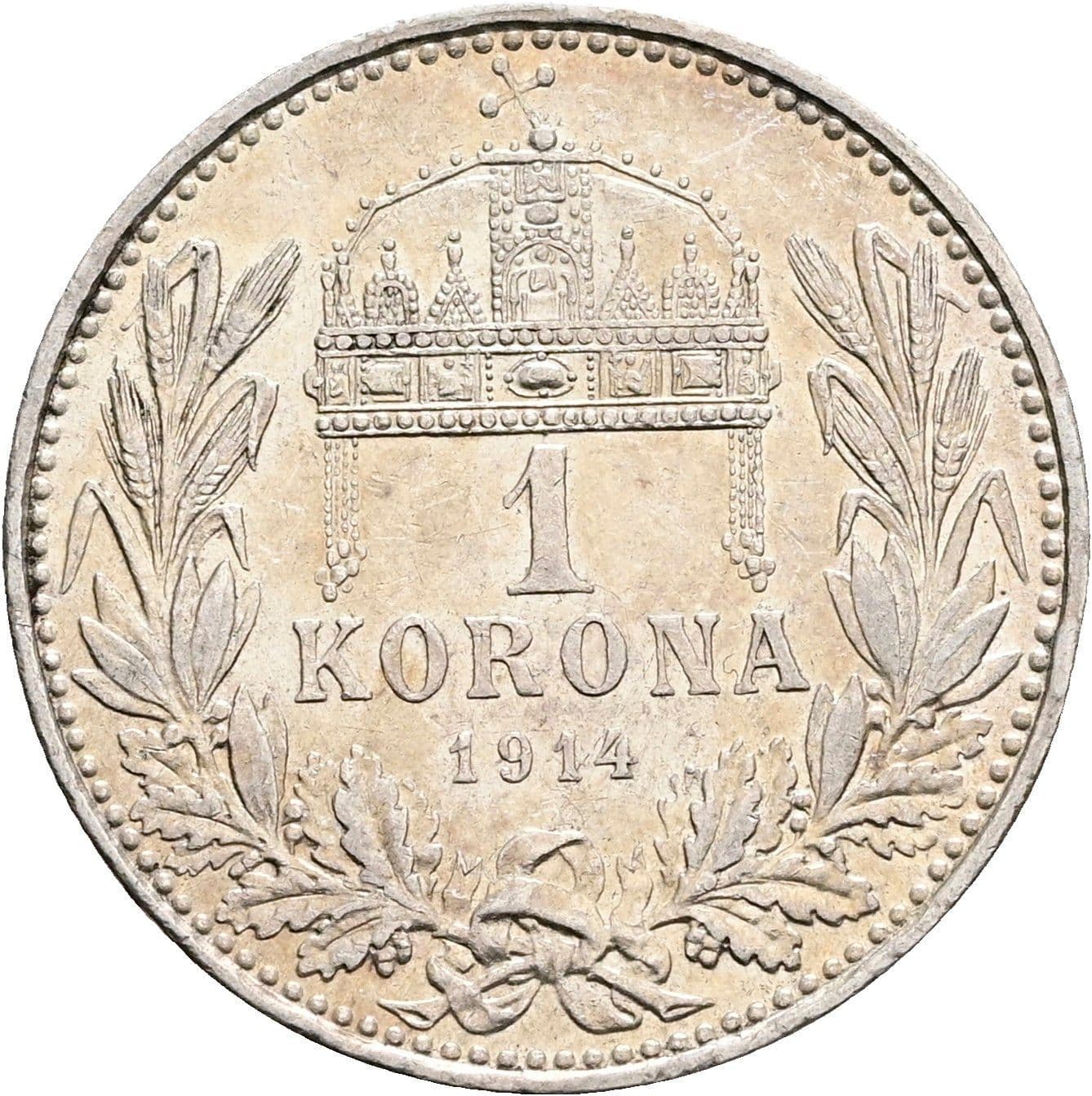 1 Korona Franz Joseph I. 1848-1916 1914 KB – Rückseite