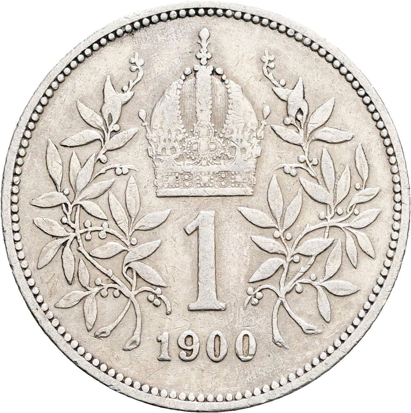 1 Krone Franz Joseph I. 1848-1916 1900 – Rückseite