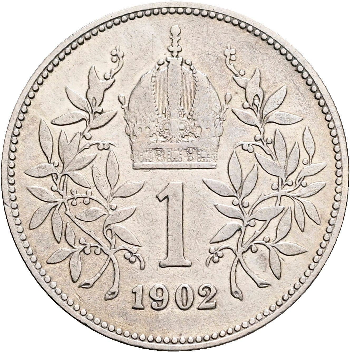 1 Krone Franz Joseph I. 1848-1916 1902 – Rückseite