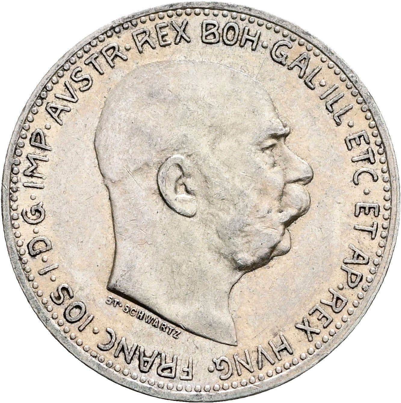 1 Krone Franz Joseph I. 1848-1916 1915 – Vorderseite