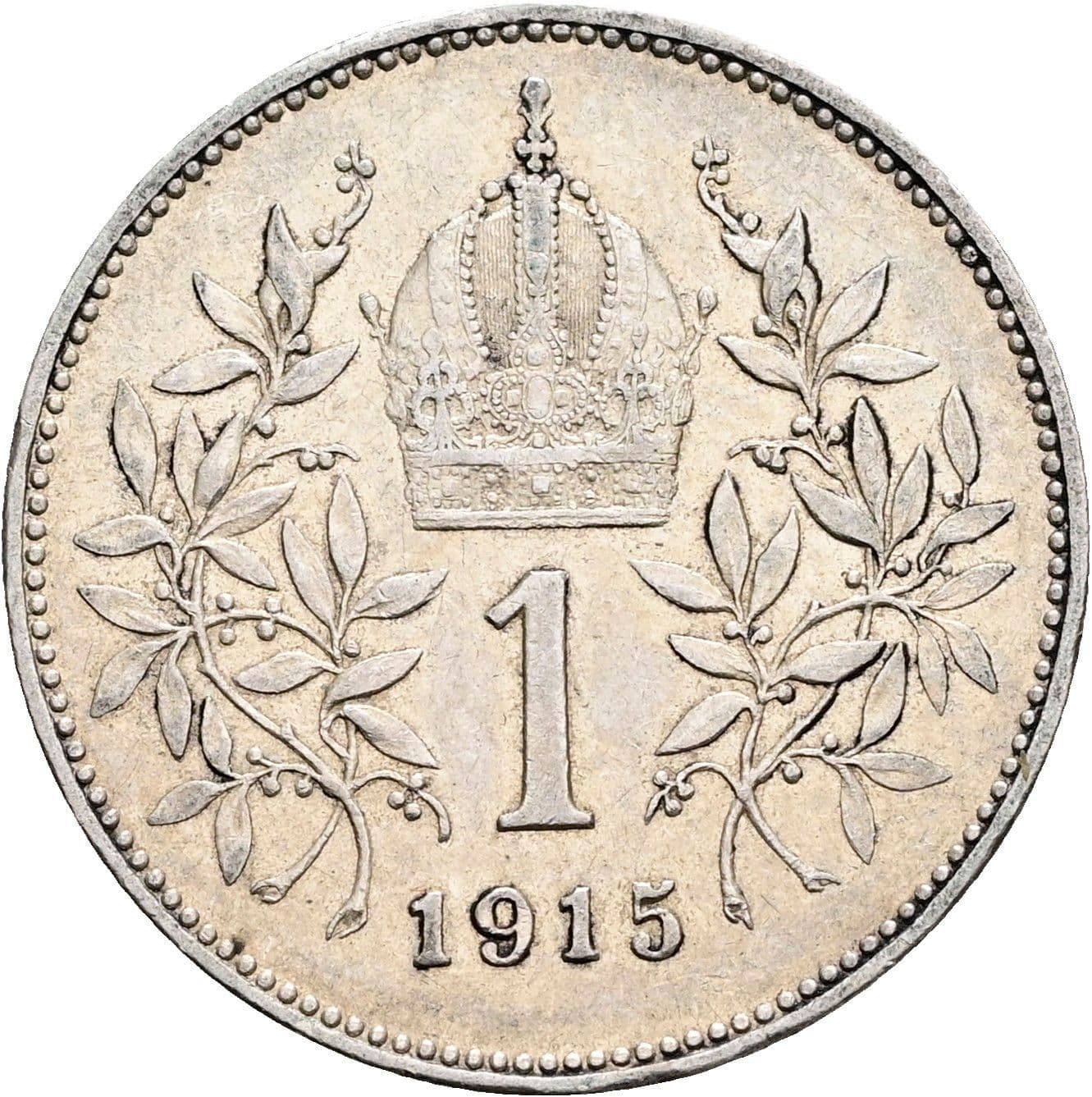 1 Krone Franz Joseph I. 1848-1916 1915 – Rückseite