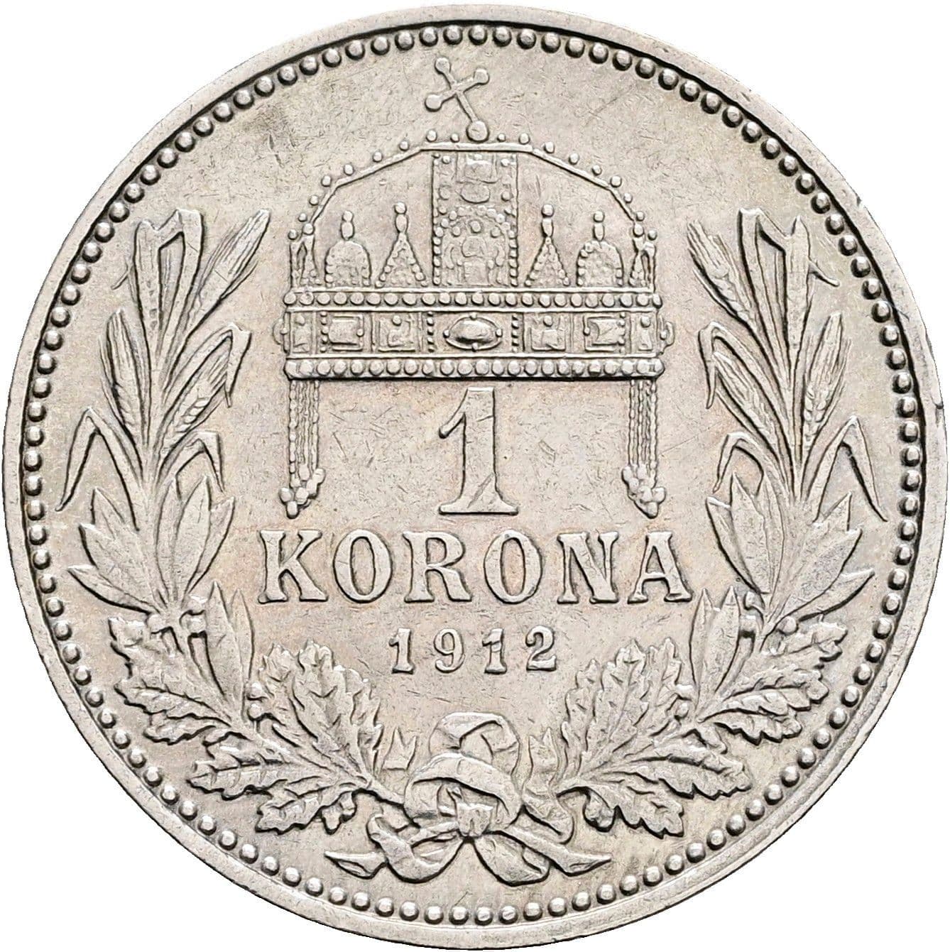 1 Korona Franz Joseph I. 1848-1916 1912 KB – Rückseite