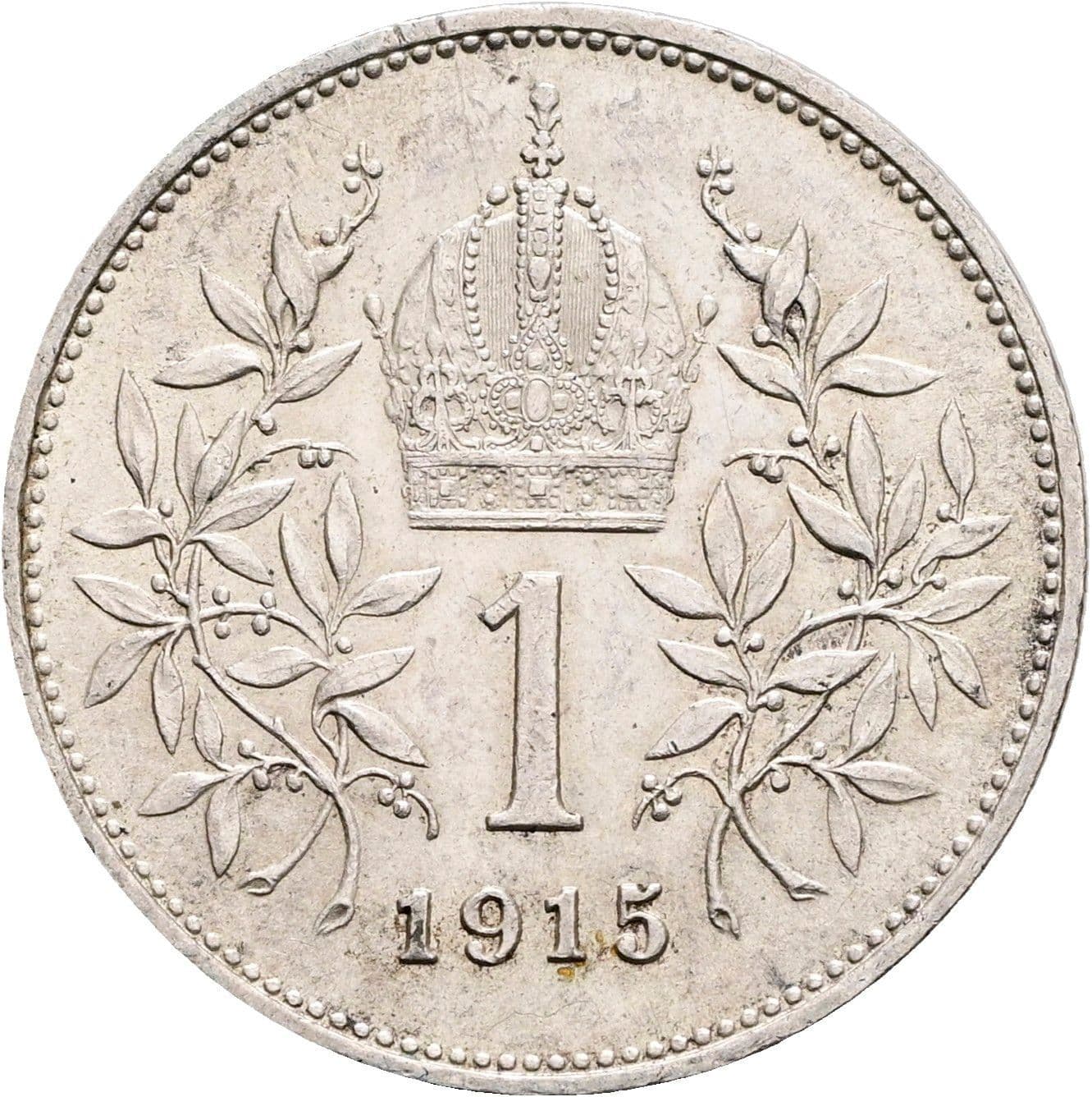 1 Krone Franz Joseph I. 1848-1916 1915 – Rückseite