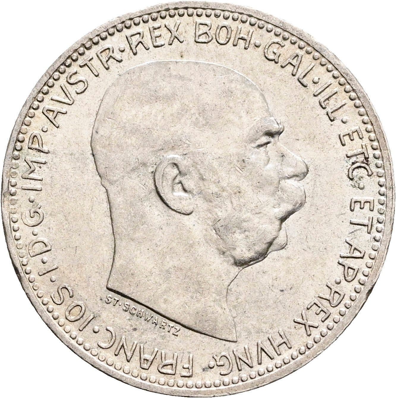 1 Krone Franz Joseph I. 1848-1916 1916 – Vorderseite