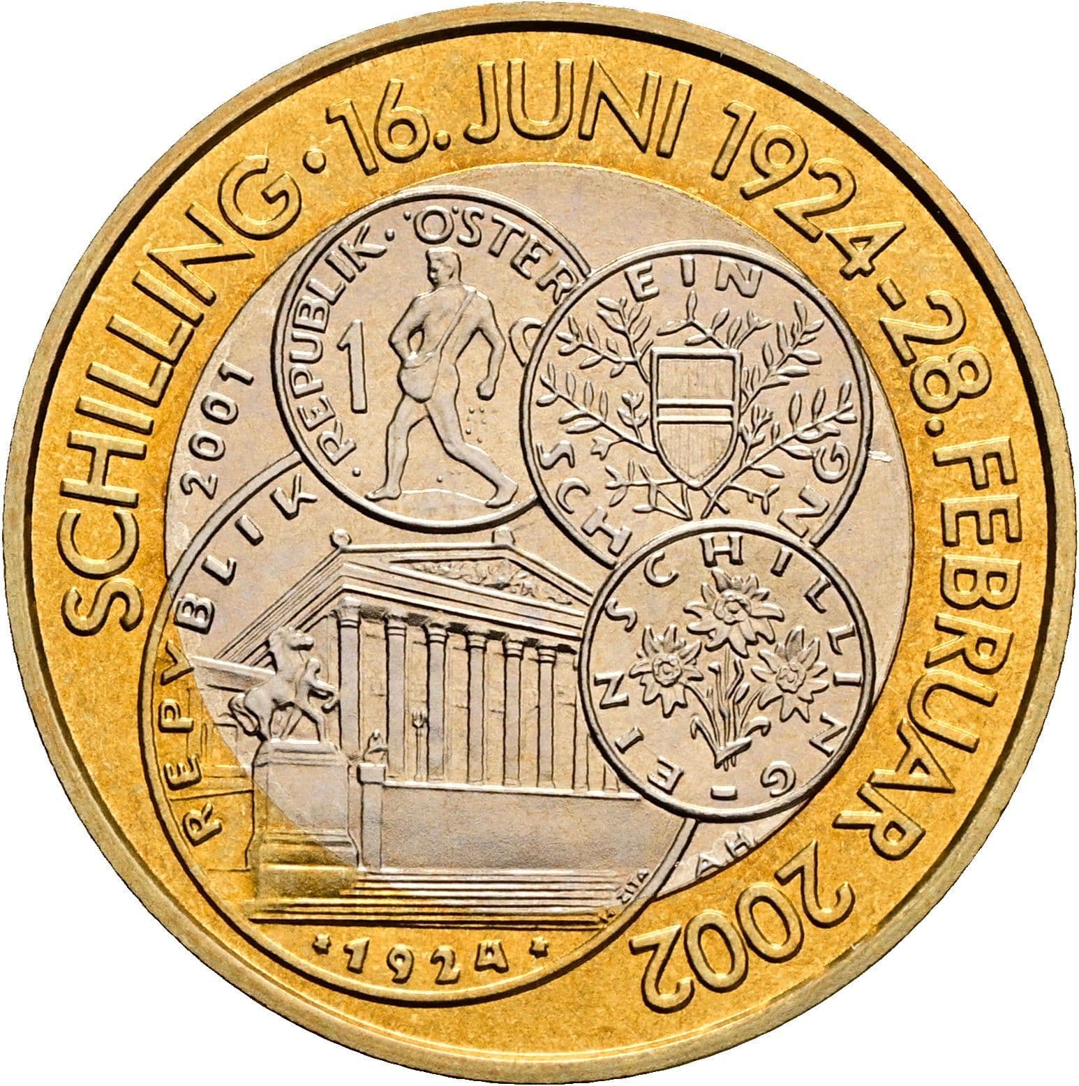 50 Schilling 2001 – Rückseite