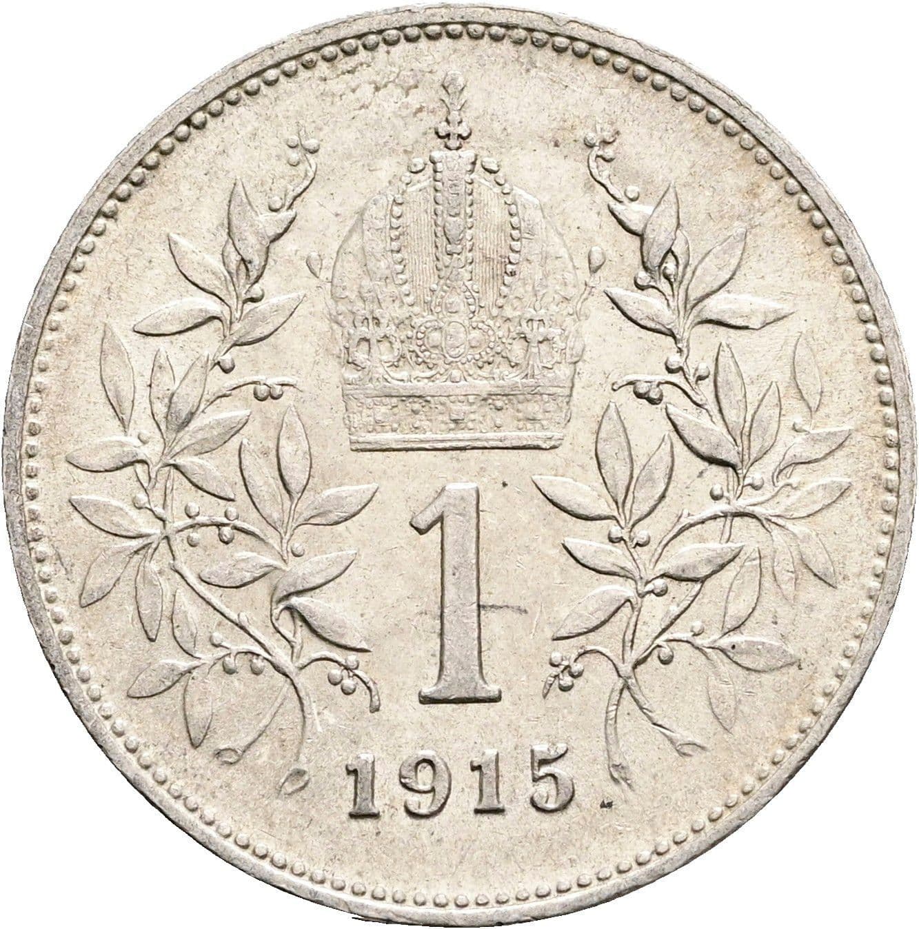 1 Krone Franz Joseph I. 1848-1916 1915 – Rückseite