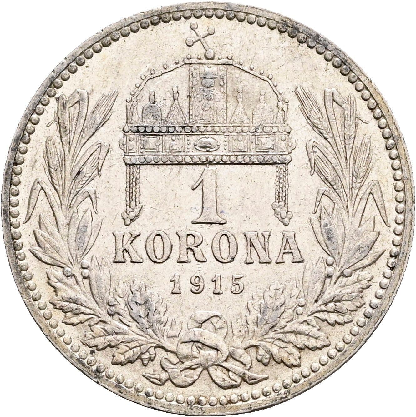 1 Korona Franz Joseph I. 1848-1916 1915 KB – Rückseite