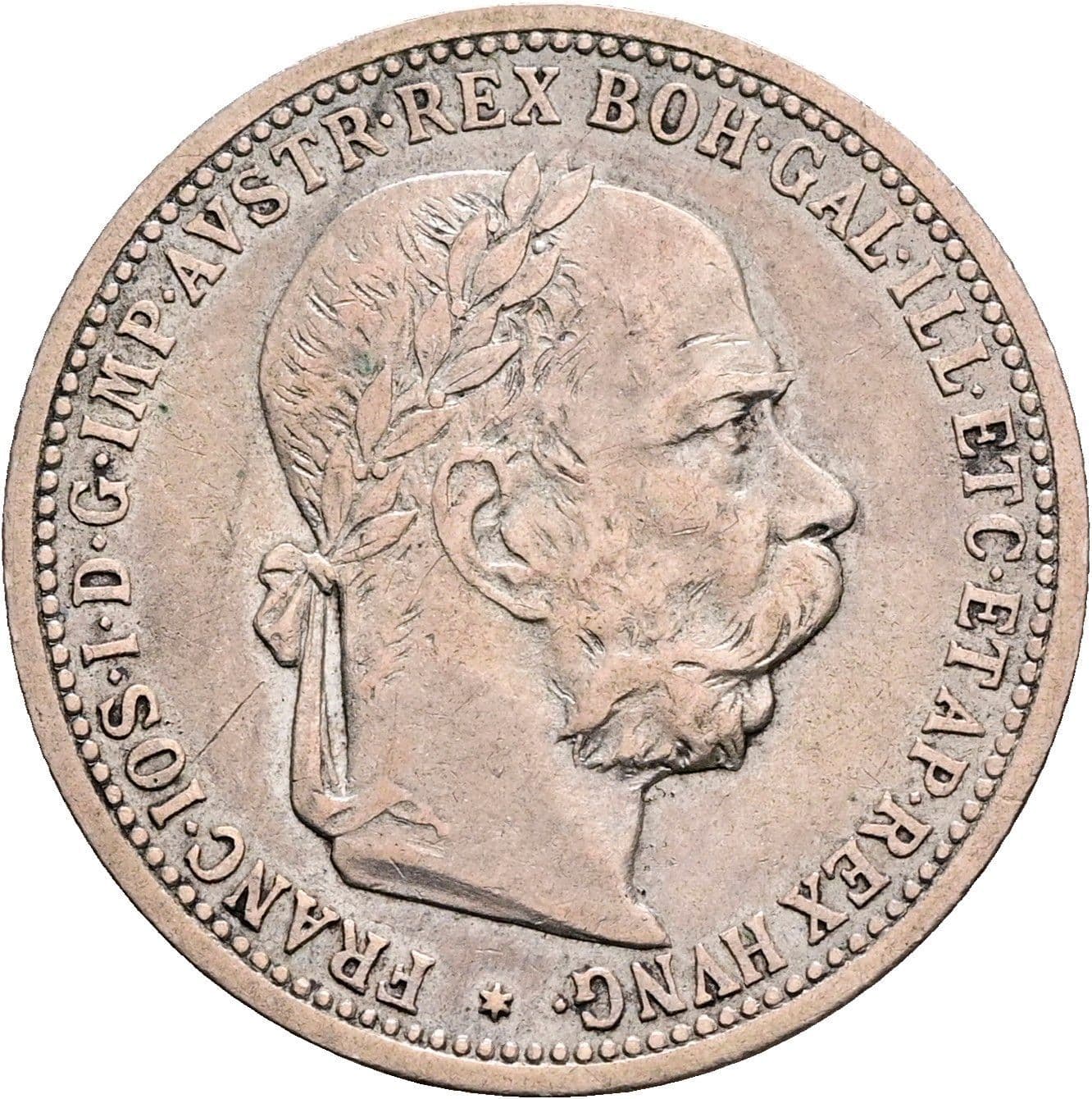 1 Krone Franz Joseph I. 1848-1916 1897 – Vorderseite
