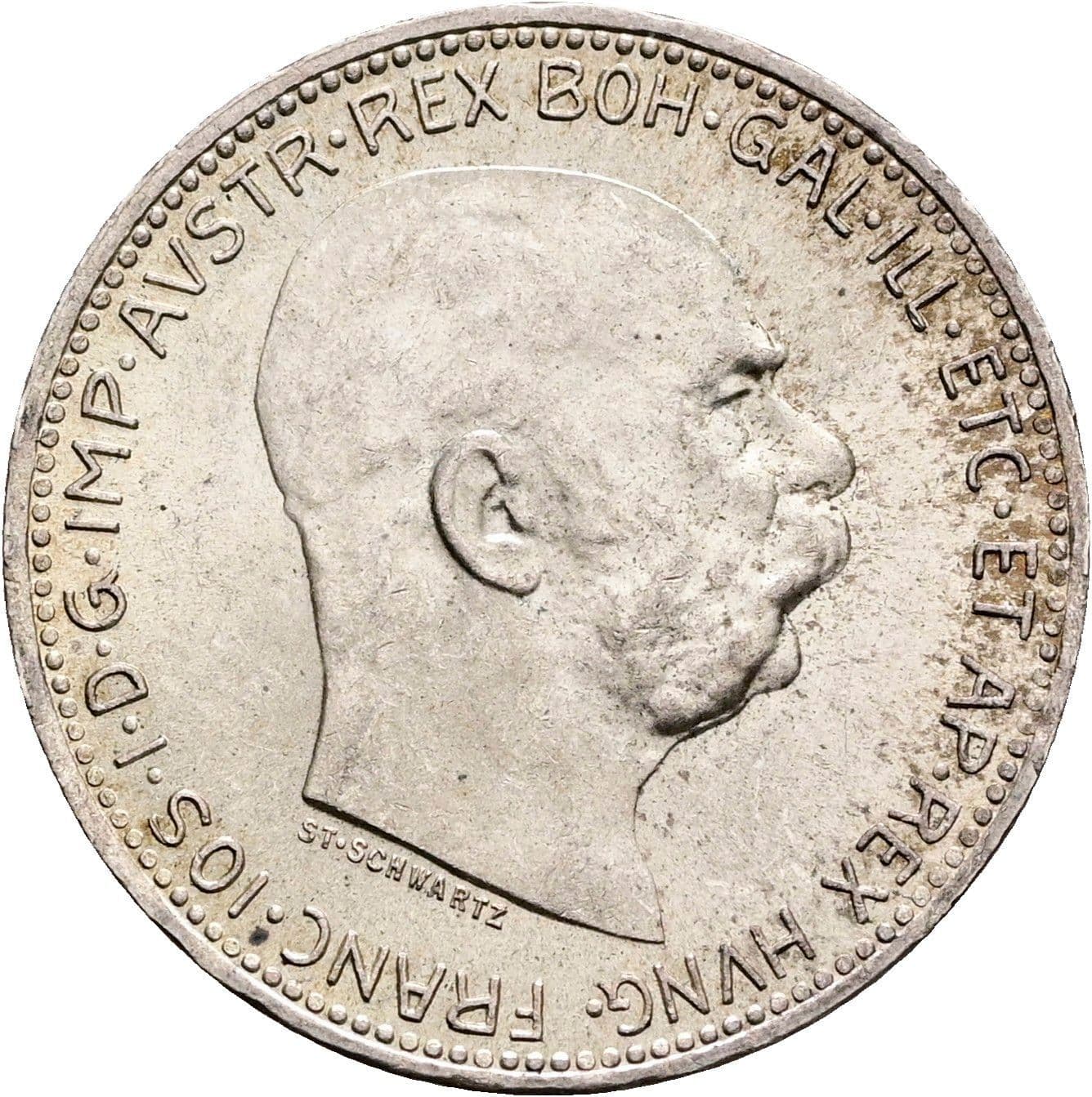 1 Krone Franz Joseph I. 1848-1916 1916 – Vorderseite
