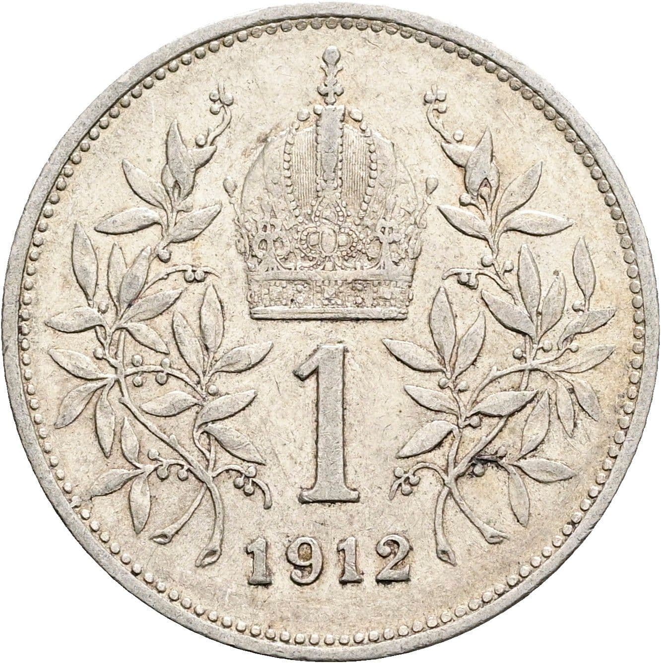 1 Krone Franz Joseph I. 1848-1916 1912 – Rückseite