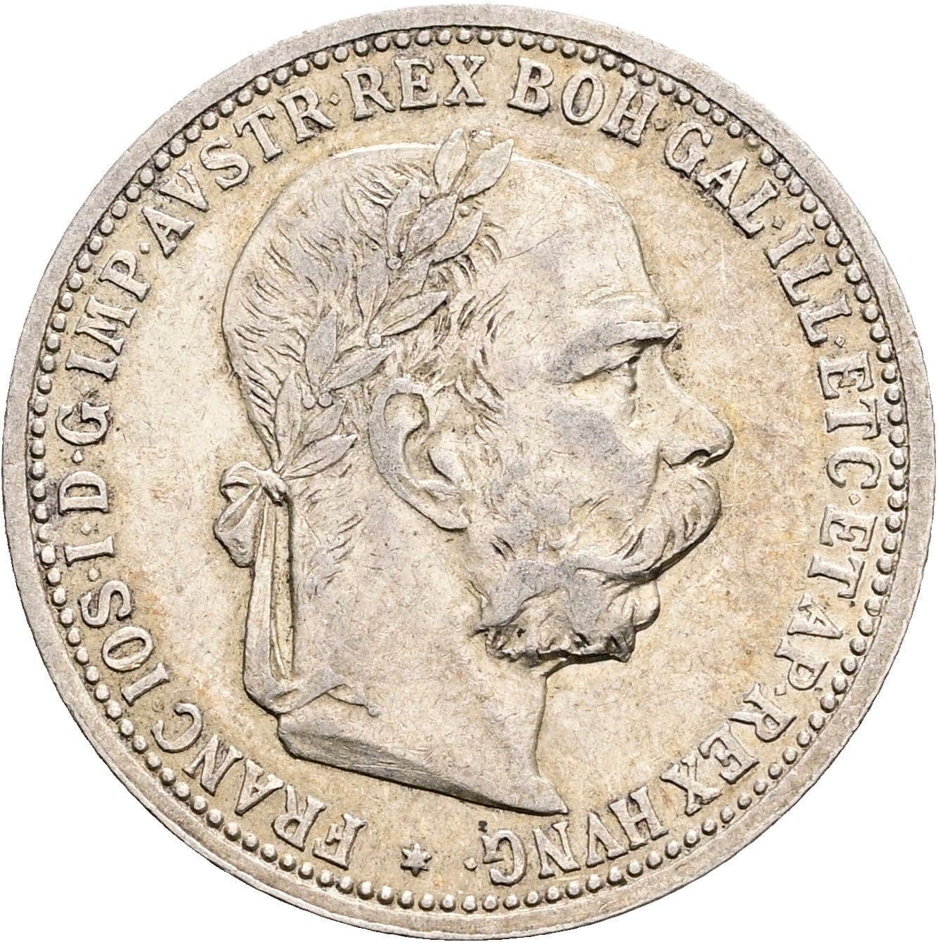1 Krone Franz Joseph I. 1848-1916 1893 – Vorderseite