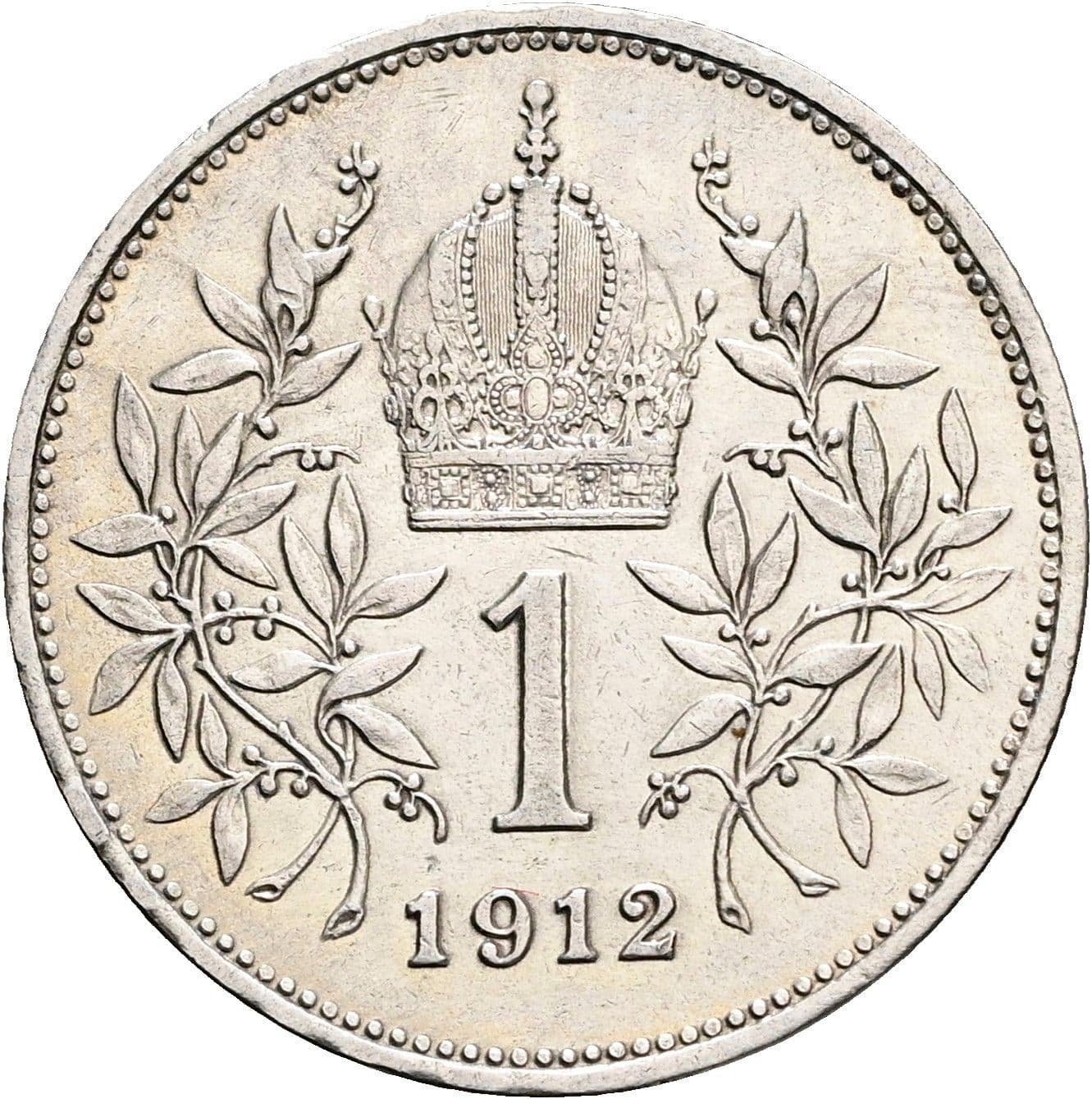 1 Krone Franz Joseph I. 1848-1916 1912 – Rückseite