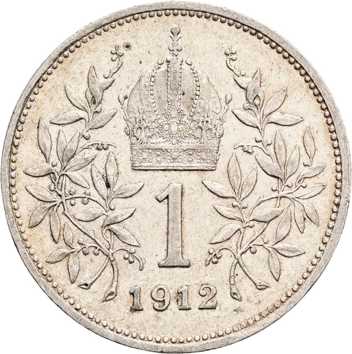 1 Krone Franz Joseph I. 1848-1916 1912 – Rückseite