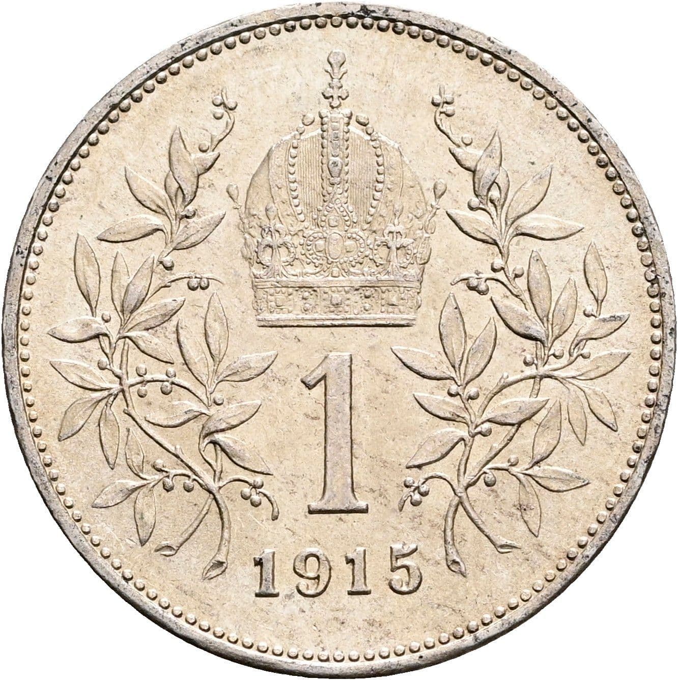 1 Krone Franz Joseph I. 1848-1916 1915 – Rückseite