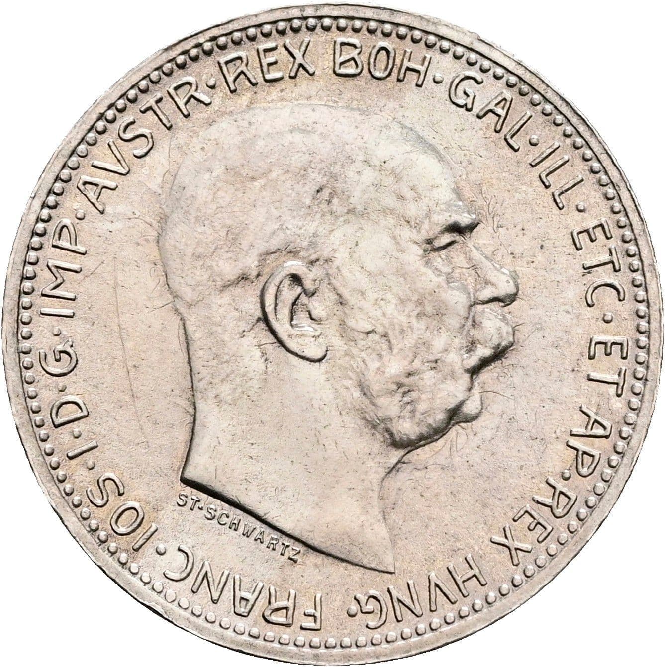 1 Krone Franz Joseph I. 1848-1916 1916 – Vorderseite