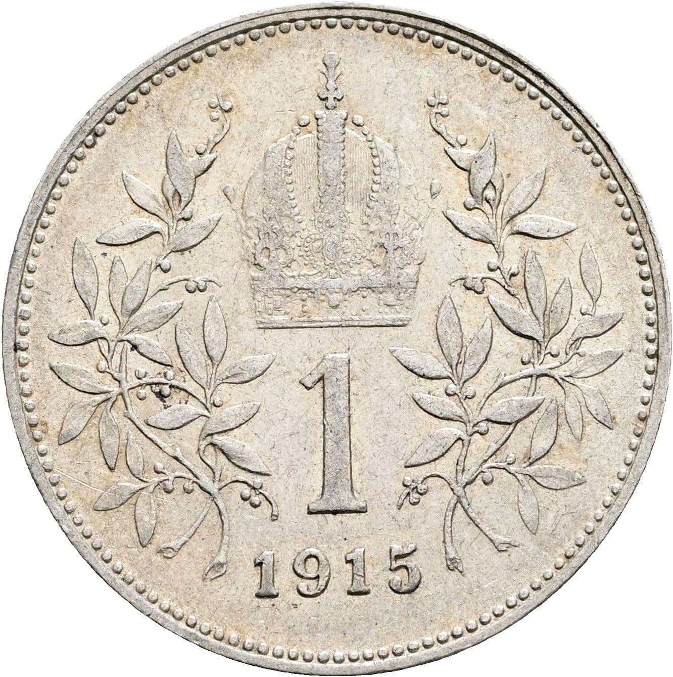 1 Krone Franz Joseph I. 1848-1916 1915 – Rückseite