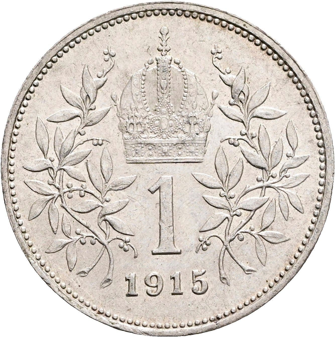1 Krone Franz Joseph I. 1848-1916 1915 – Rückseite