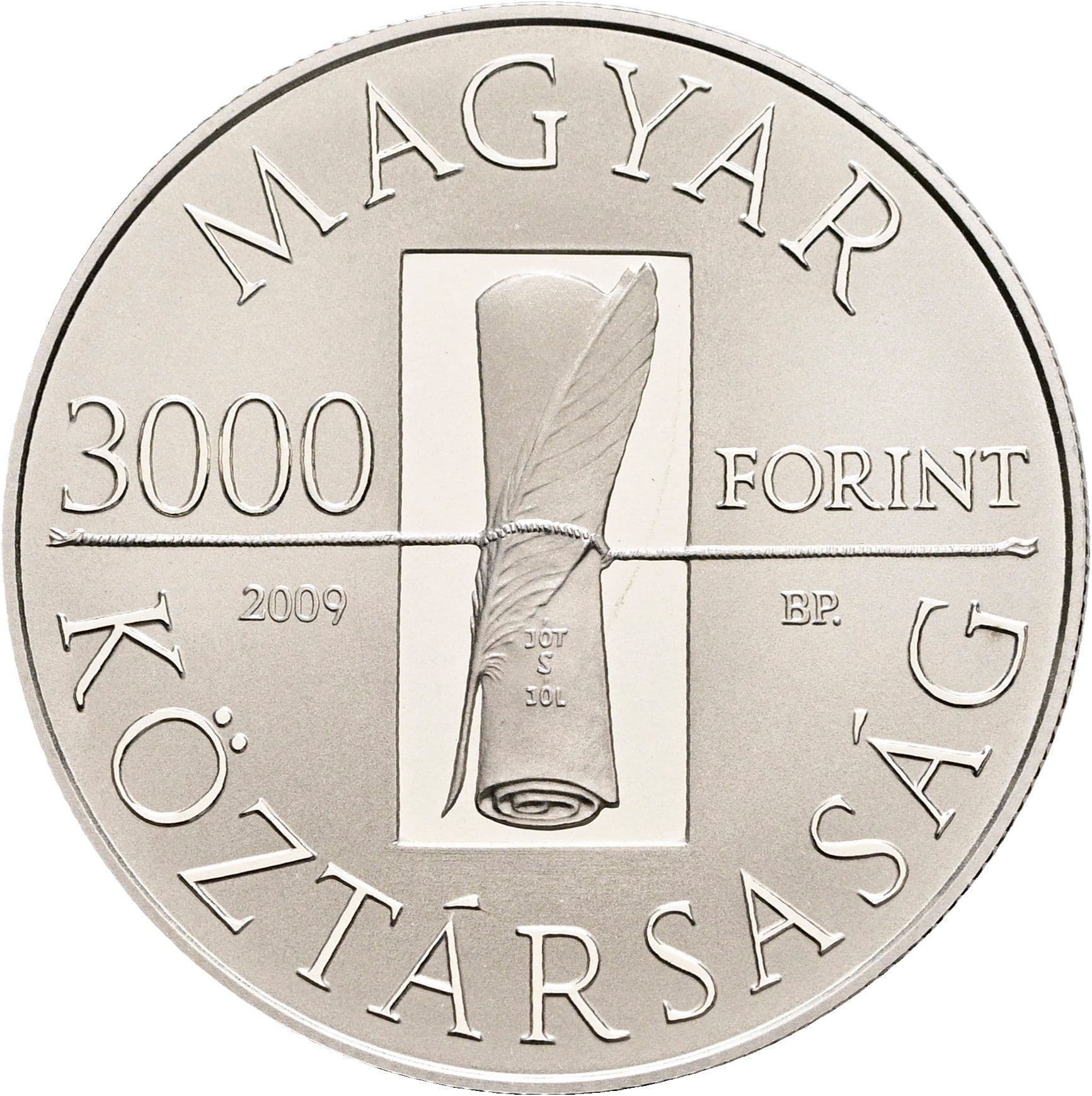 3000 Forint 2009 – Rückseite